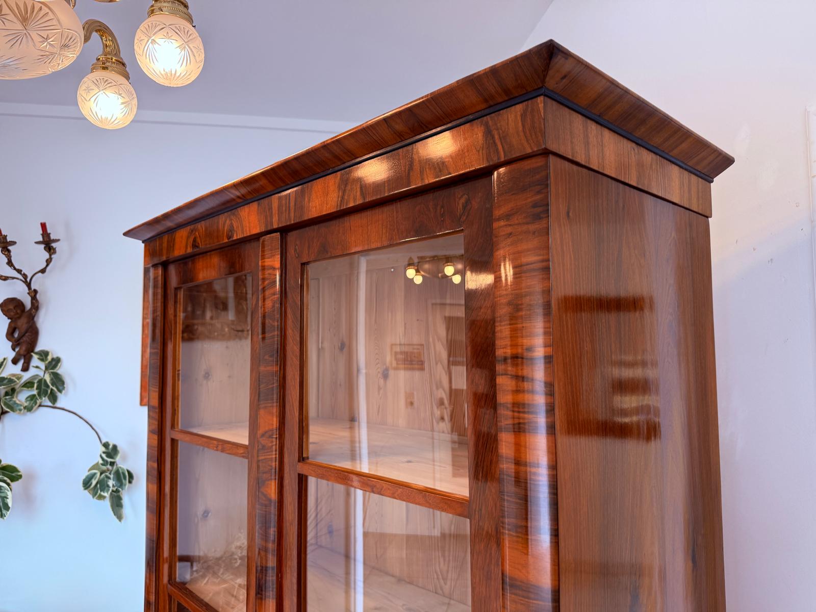 SALE Restaurierte Biedermeier Vitrine Bücherschrank ANTIQUITÄT D2871