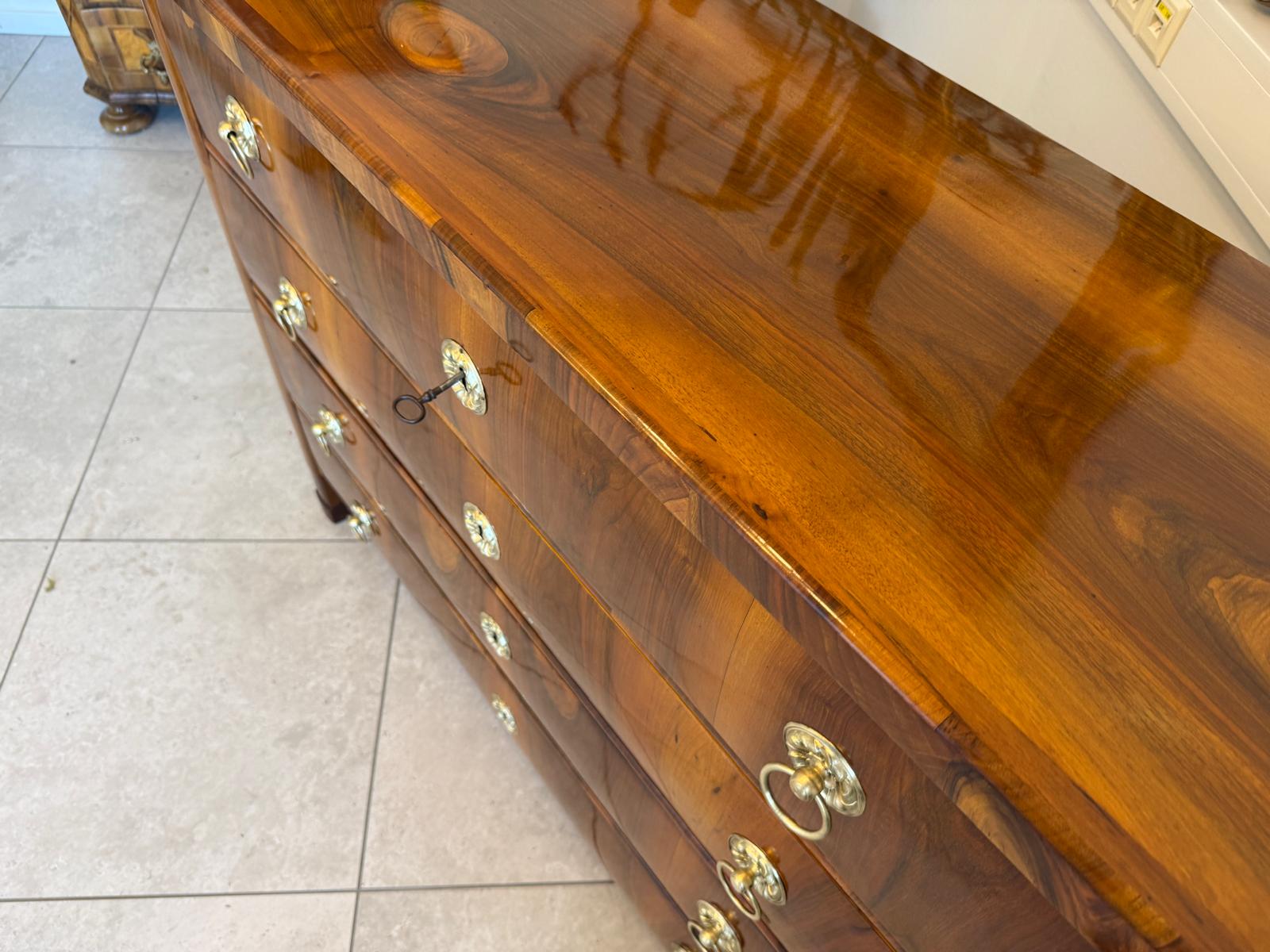 Biedermeier Kommode Ladenkommode Nussholz Antiquität Restauriert D2763
