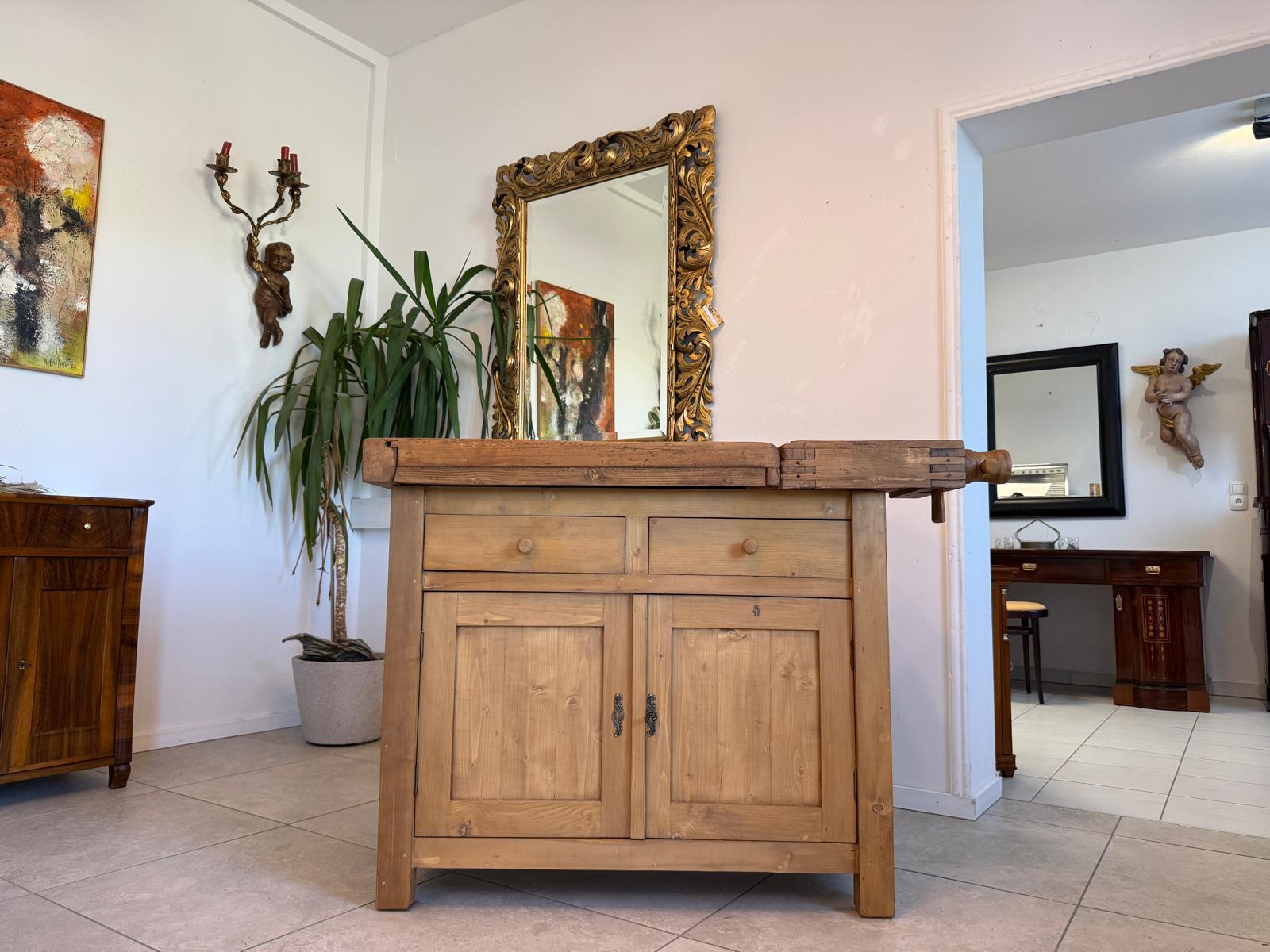 Holzbank aus Eiche & Fichte | Unikat aus altem Holz | IFANTIK D2877