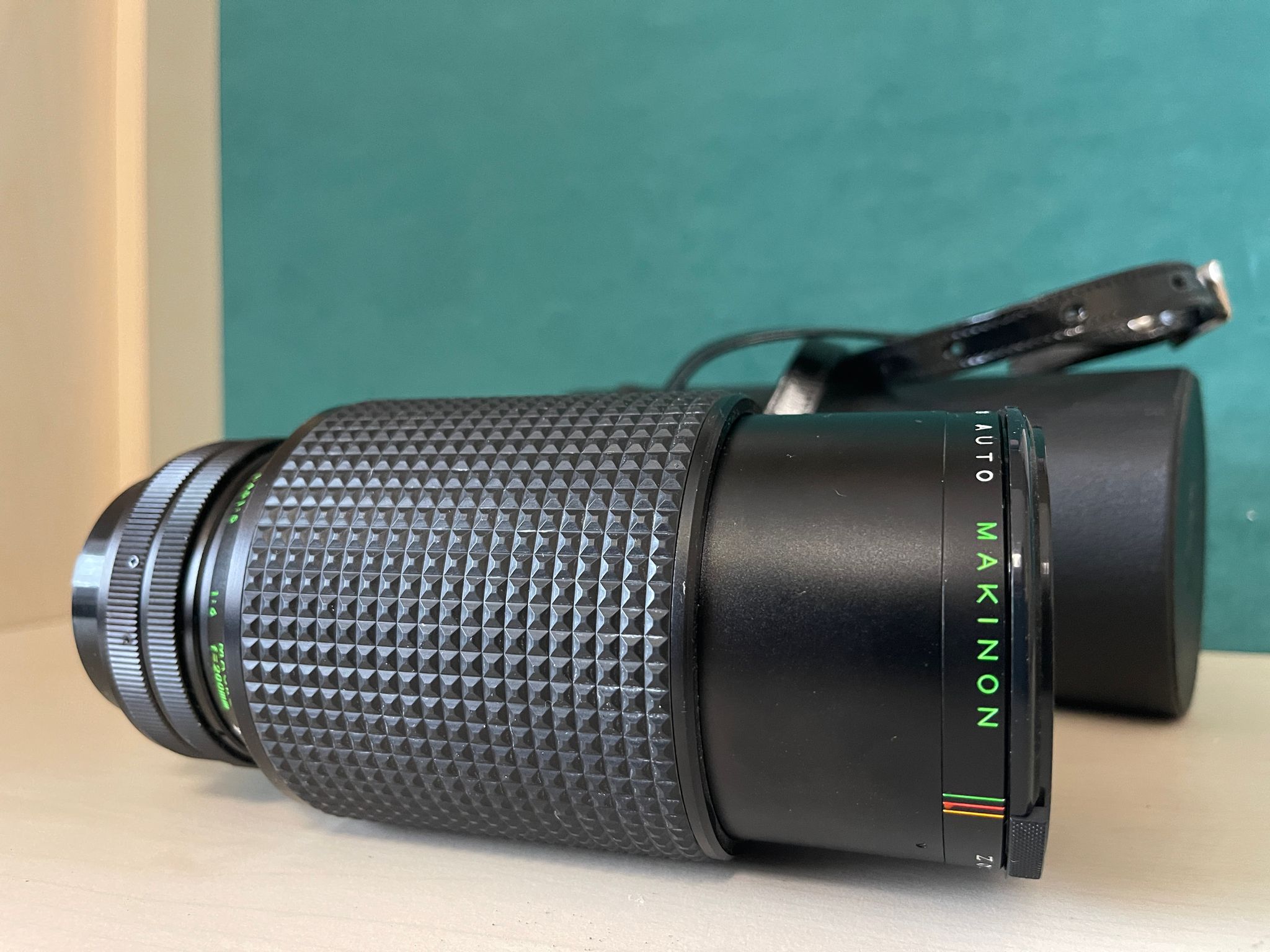 Auto Makinon Zoom 80–200mm f/3.5 – Vintage Teleobjektiv mit Tasche Foto5