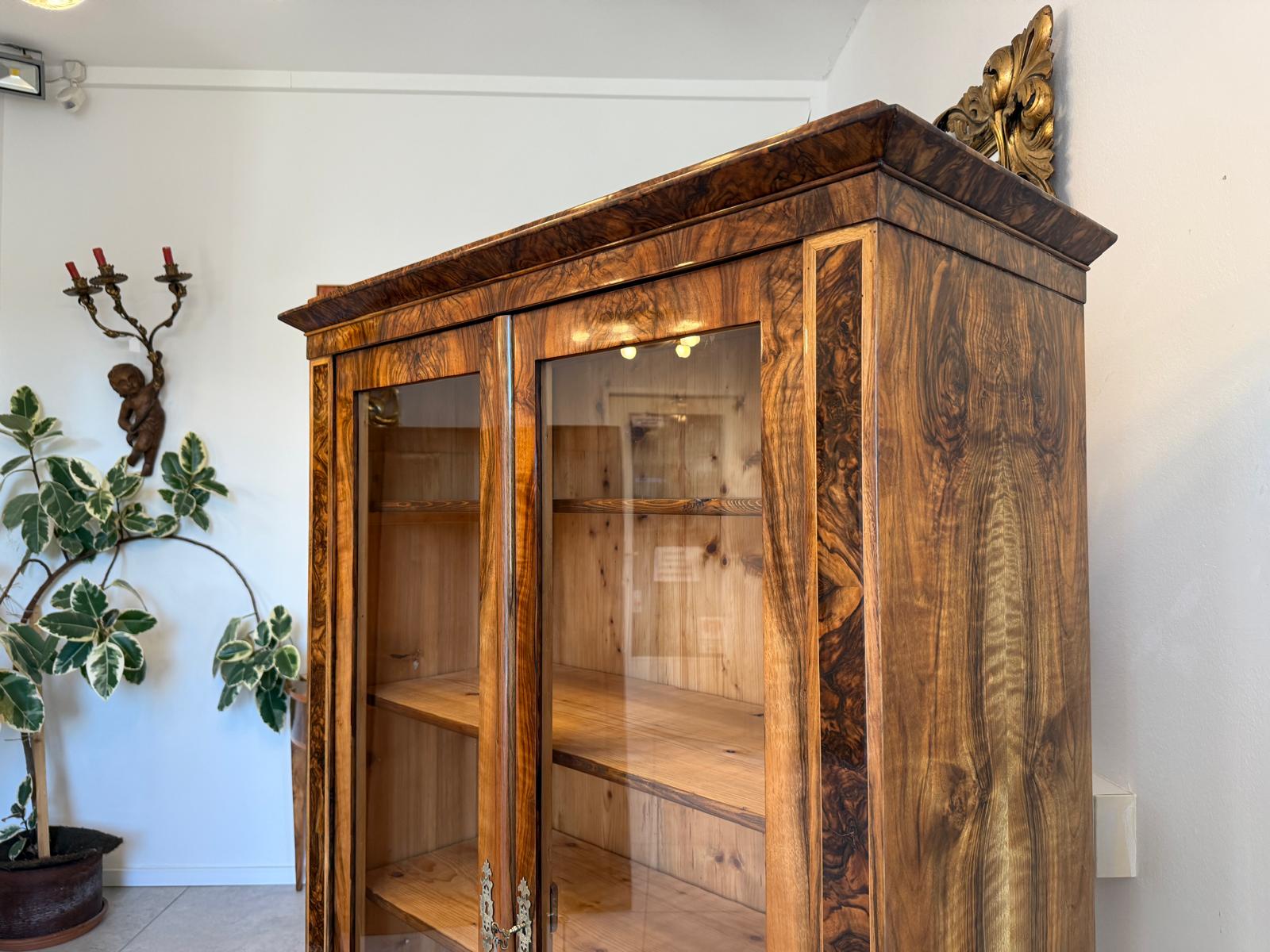 SALE Restaurierte Biedermeier Vitrine Bücherschrank Sammlervitrine Antiquität G2346