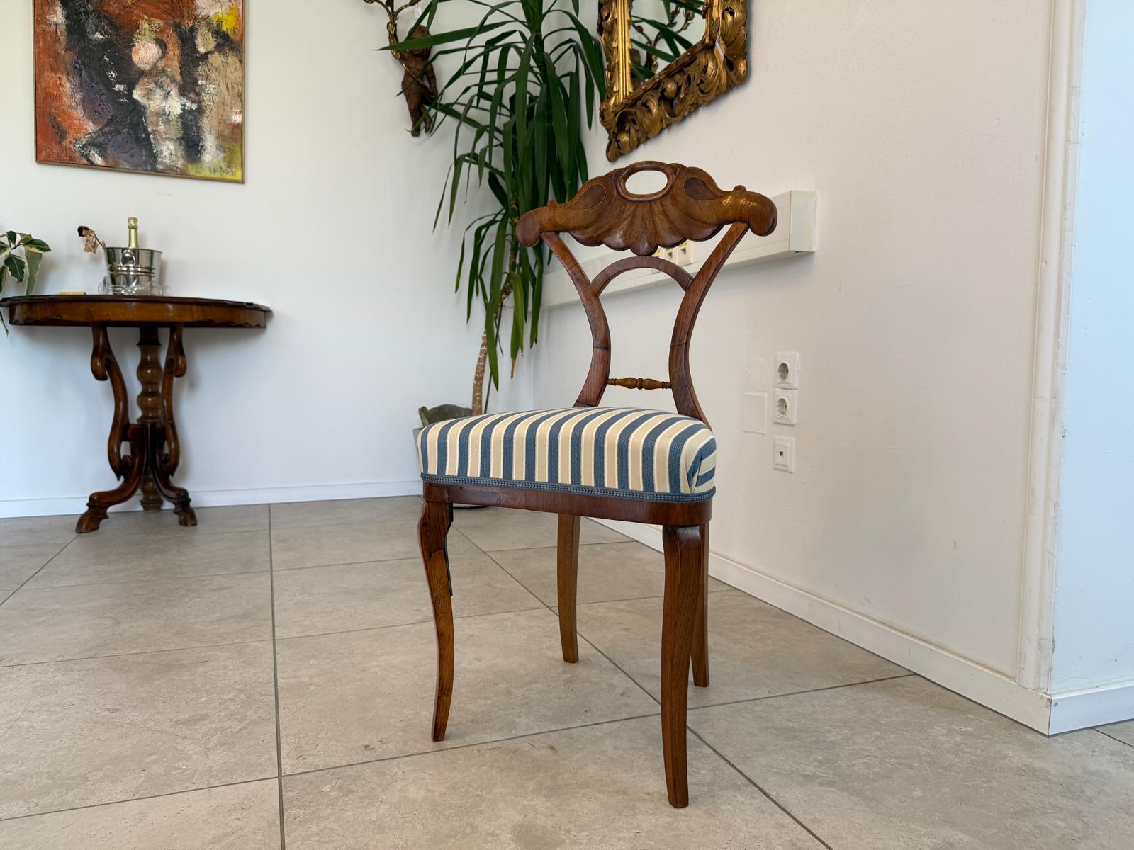 Biedermeier Sessel Nussholz Rarität Antiquität G1769