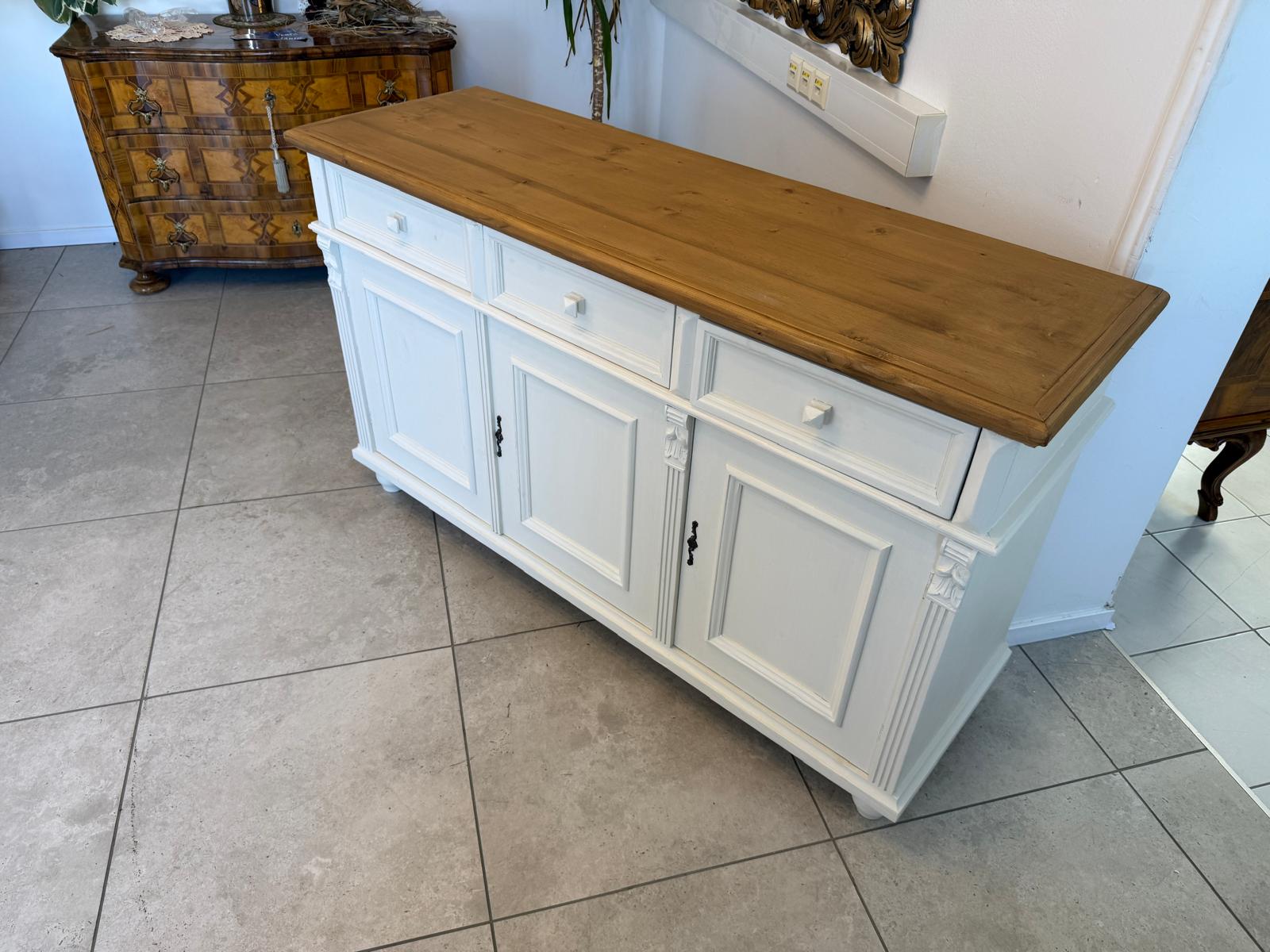 Antike Apothekenschrank 3 Ladenkommode Ladenschrank Chabby Chic D2820