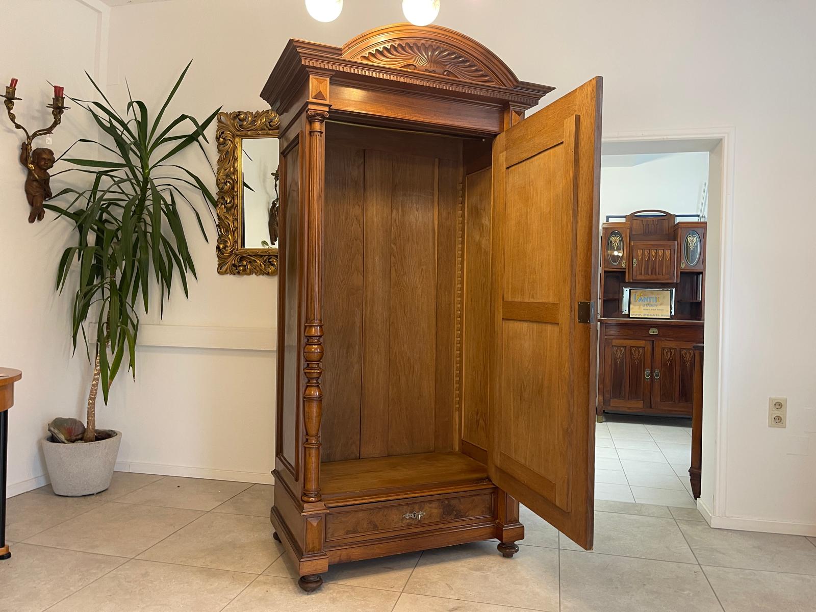 Traum Gründerzeit Kleiderschrank  Spiegelschrank Garderobenschrank Antiquität G1341
