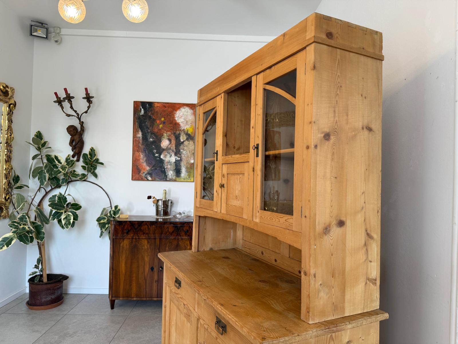 Jugendstil Küchenbuffet Küchenschrank Küchenkredenz Antik G2061