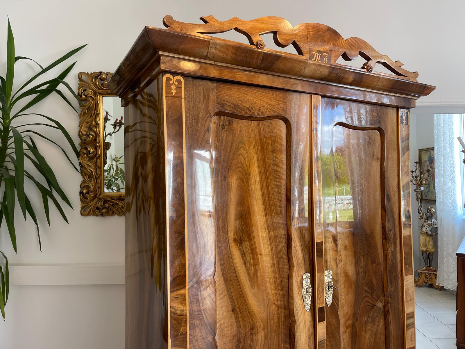 Traum Restaurierter Biedermeier Schrank Kleiderkasten Hallenschrank Antiquität G1445