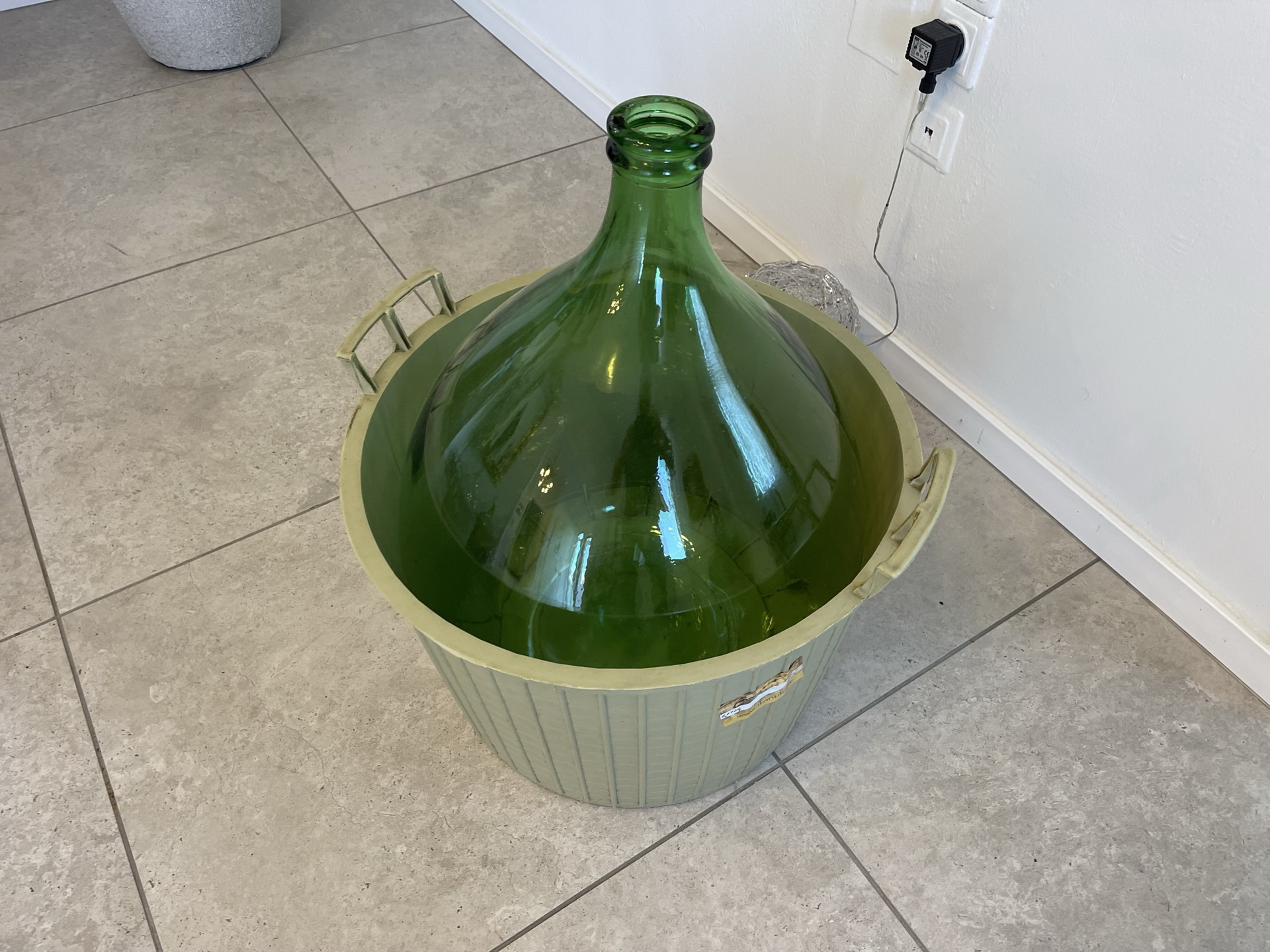 bauernstube_169fggoTQ4f8rLd Alte Ballonflasche Weinballon, Gärballon, Glasballon, Rarität B1728Fl