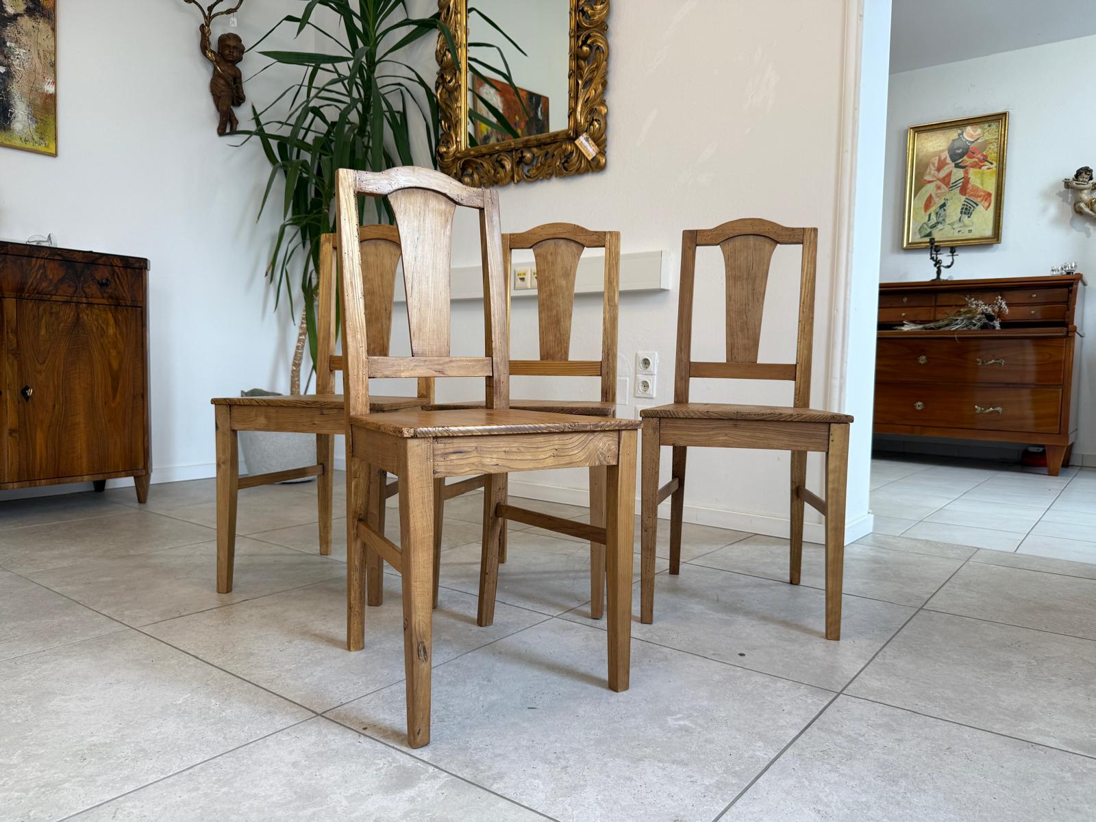 4 Originale Fichtenholz Bauernsessel Sessel G2035