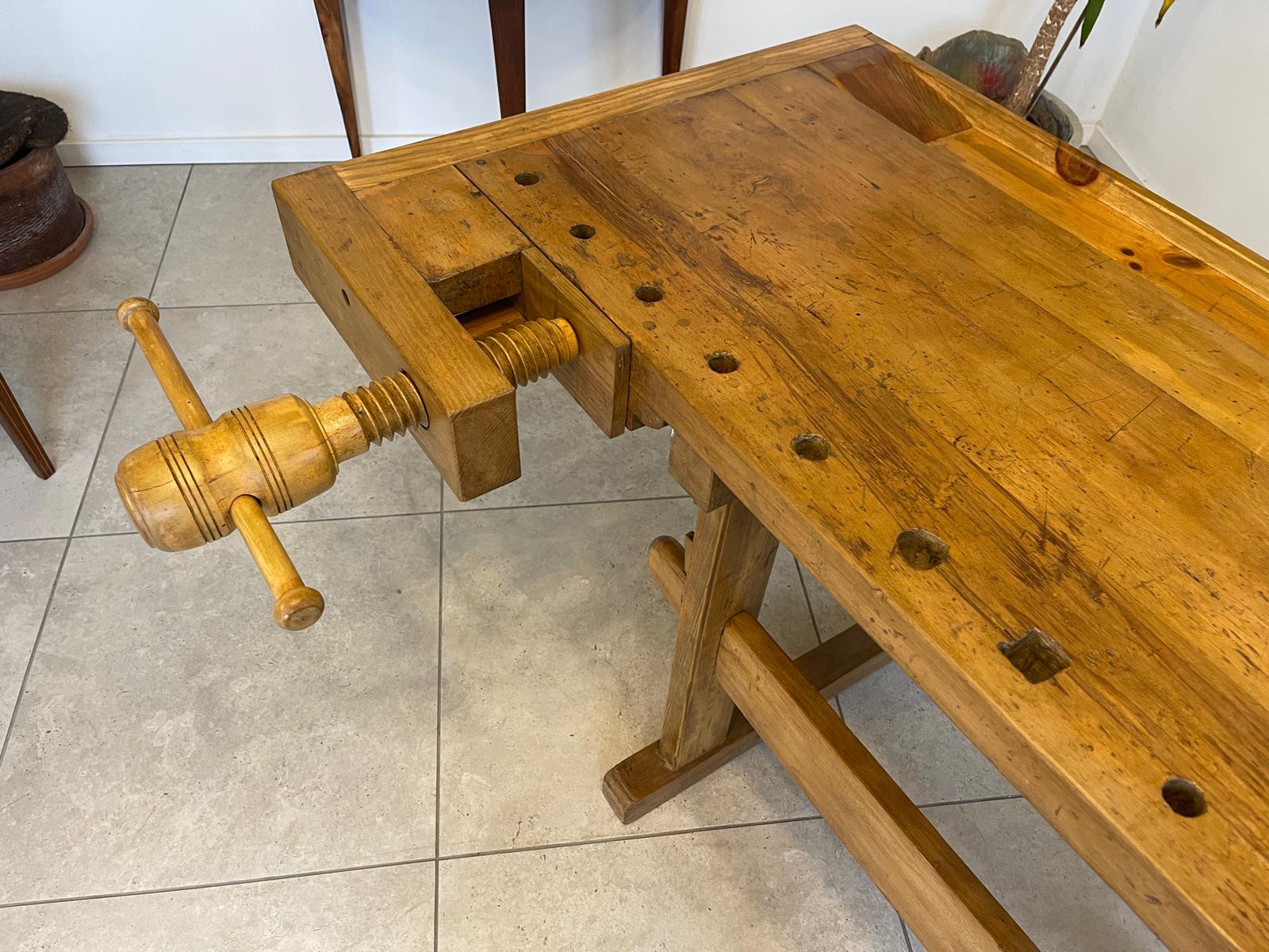 Sale Restaurierte Hobelbank, Werkbank, Küchentisch Bauernmöbel A5484