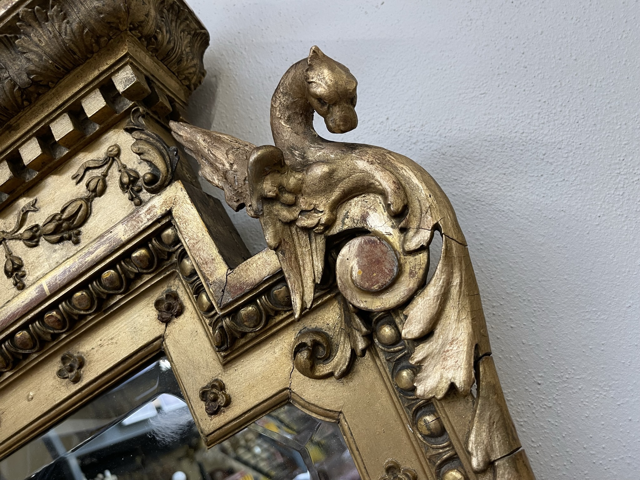 IMG_0986 Florentiner Rahmen Spiegel vergoldet Original i1288