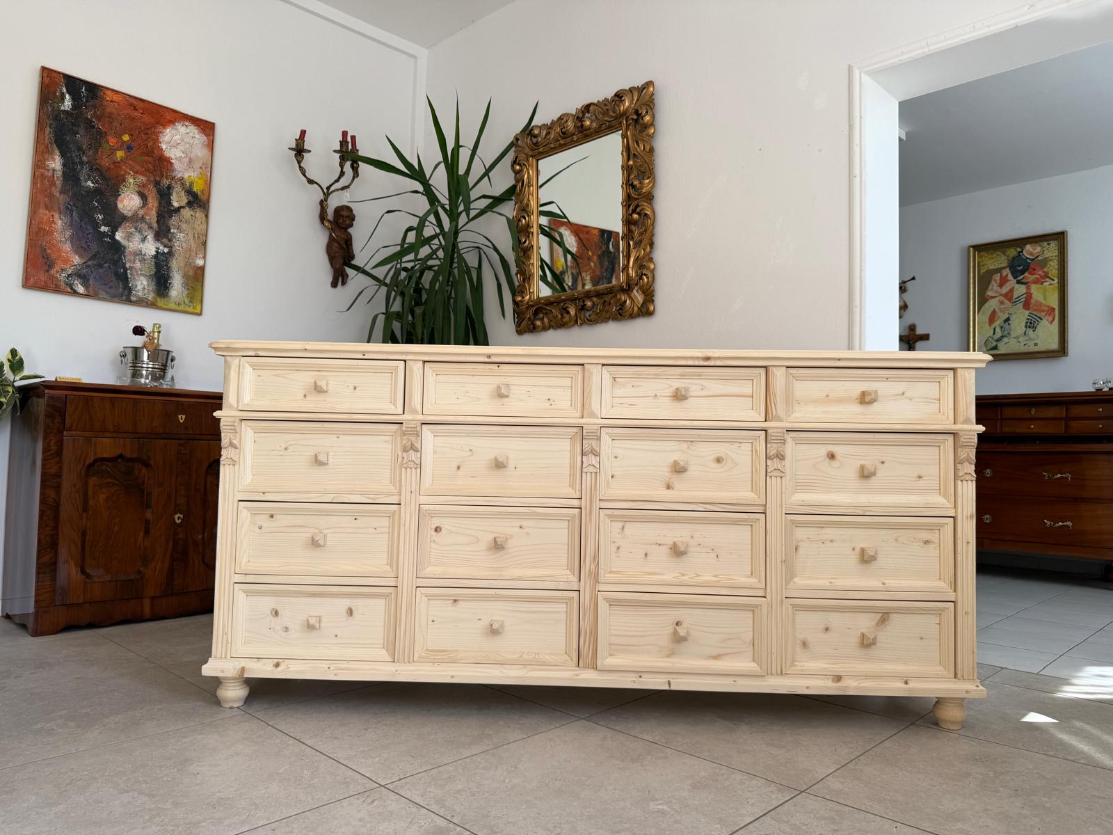 Massivholzkommode Ladenkommode Bauernmöbel Bauernmöbel Bauernschrank G1866