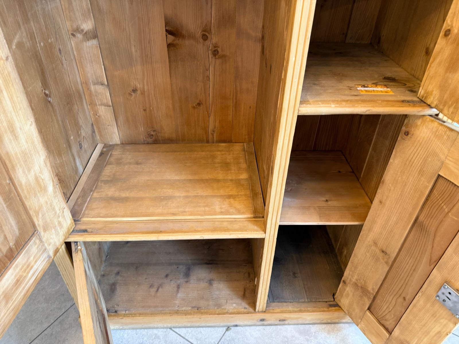 Gründerzeit Bauernschrank Bauernkasten Garderobenschrank Weichholz G2344