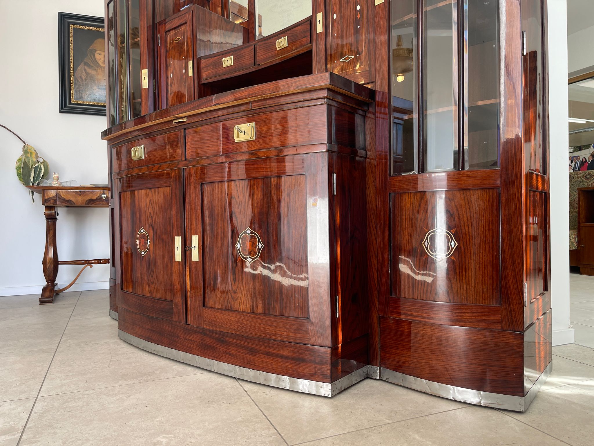 Sale Restauriertes Jugendstil Designerbuffet Bibliotheksschrank Antiquität G1379