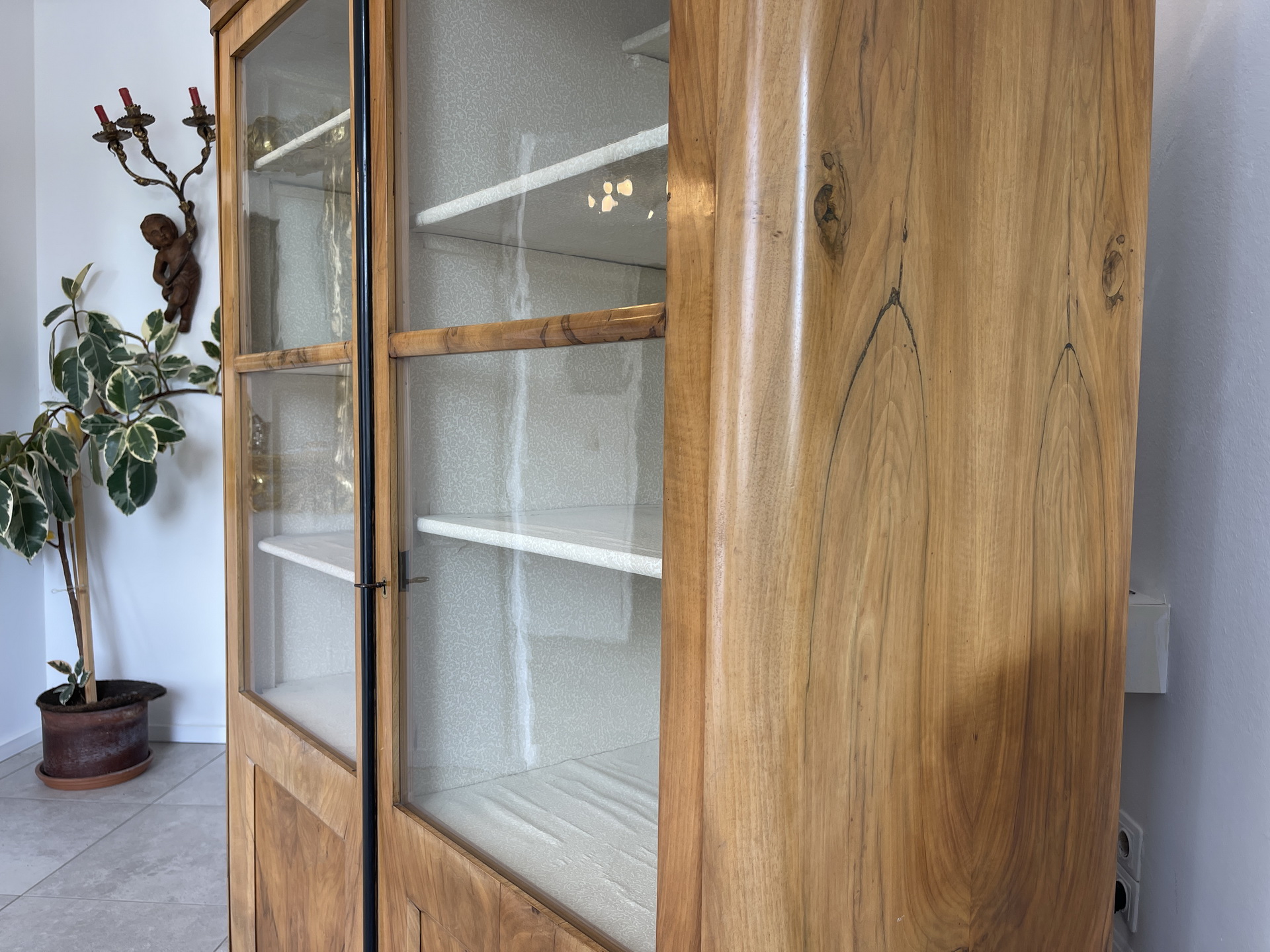 biedermeier_82CuEsJ6JKlxfgm Biedermeier Vitrine Bücherschrank Glasschrank A4303