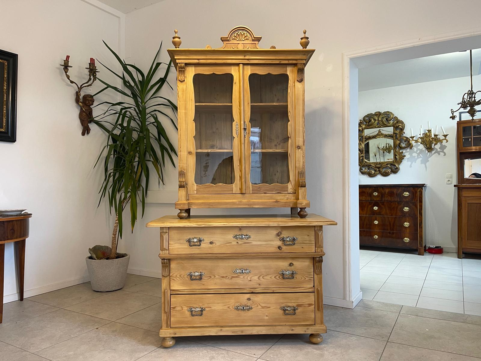 Sale Originale Gründerzeit Küchenkredenz Naturholzschrank Bauernmöbel A5481