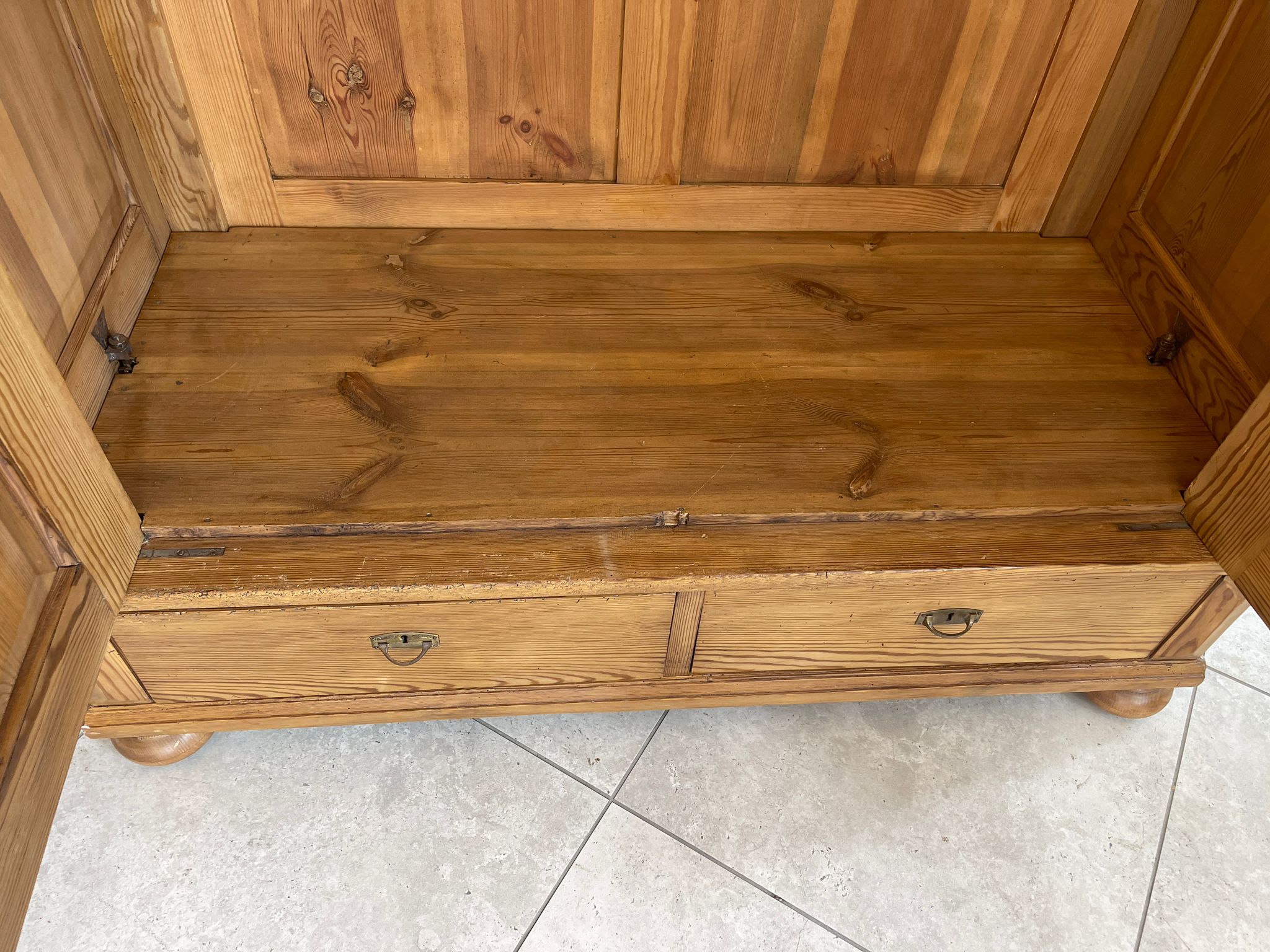 Bauernschrank Gründerzeit Hallenschrank Kasten Antiquität Kleiderschrank G1658