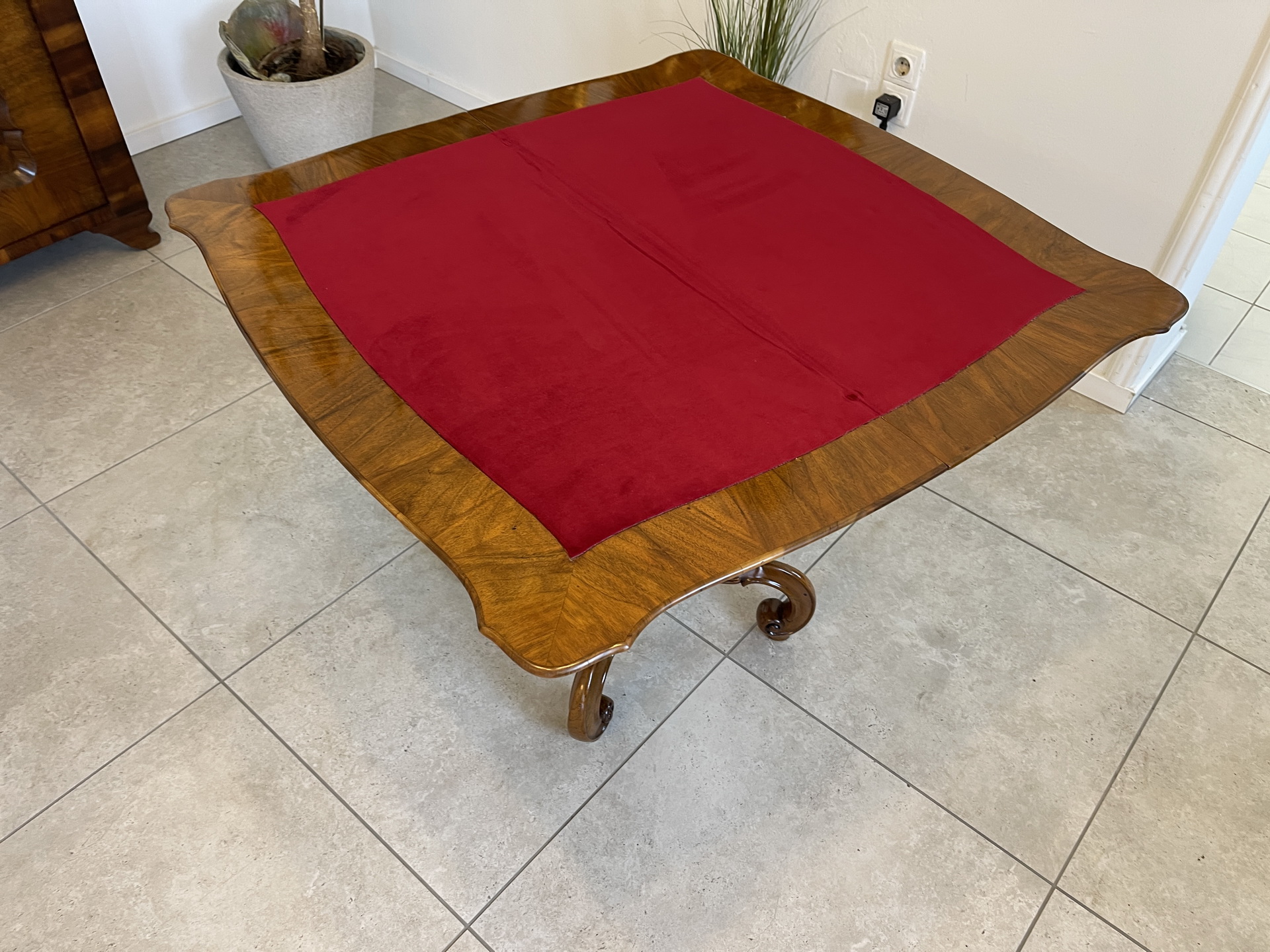Biedermeier_012 Originaler Gründerzeit Spieltisch Schachtisch Konsoltisch A4840