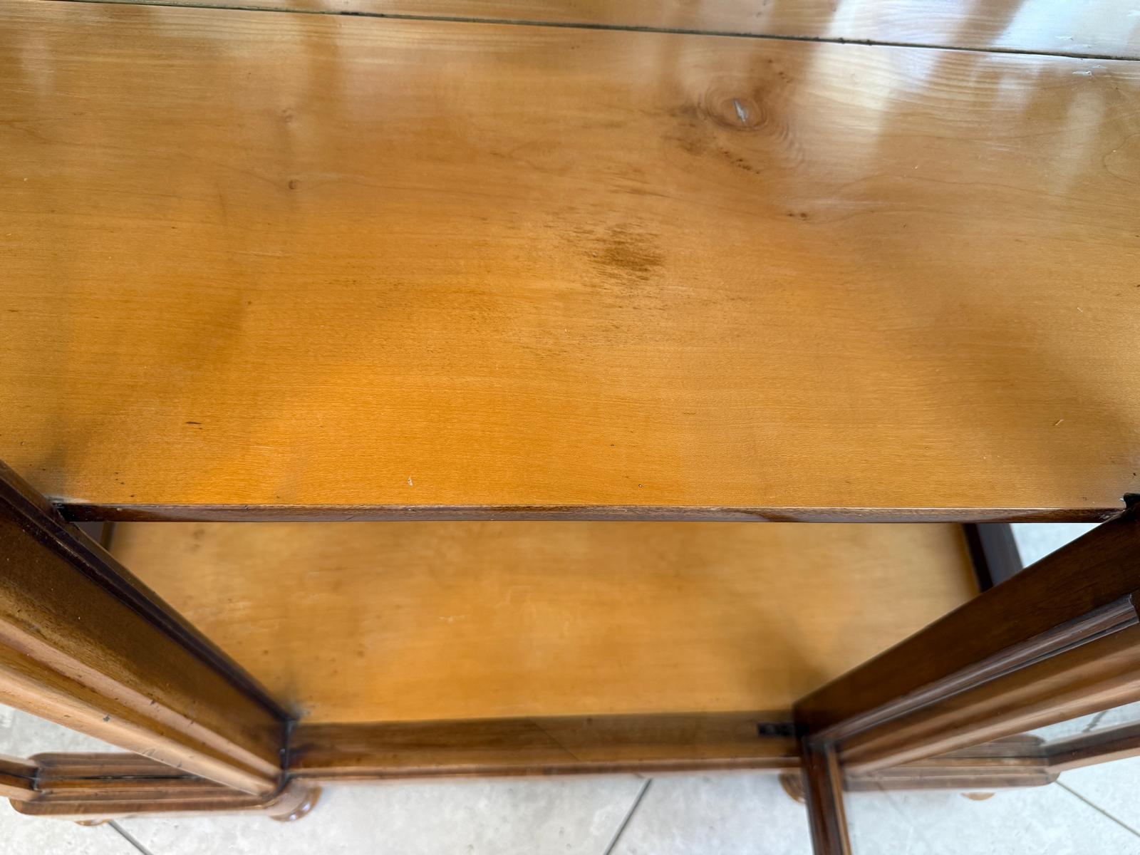 SALE Authentische Biedermeier Vitrine Bücherschrank Sammlervitrine Antiquität G1955