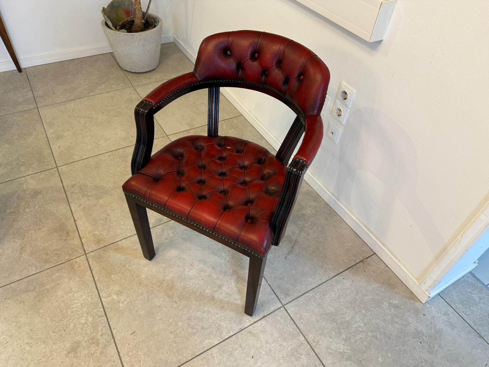 Chesterfield Fauteuill Ledersofa Clubfauteuil Ledersessel  1 Stück D1093