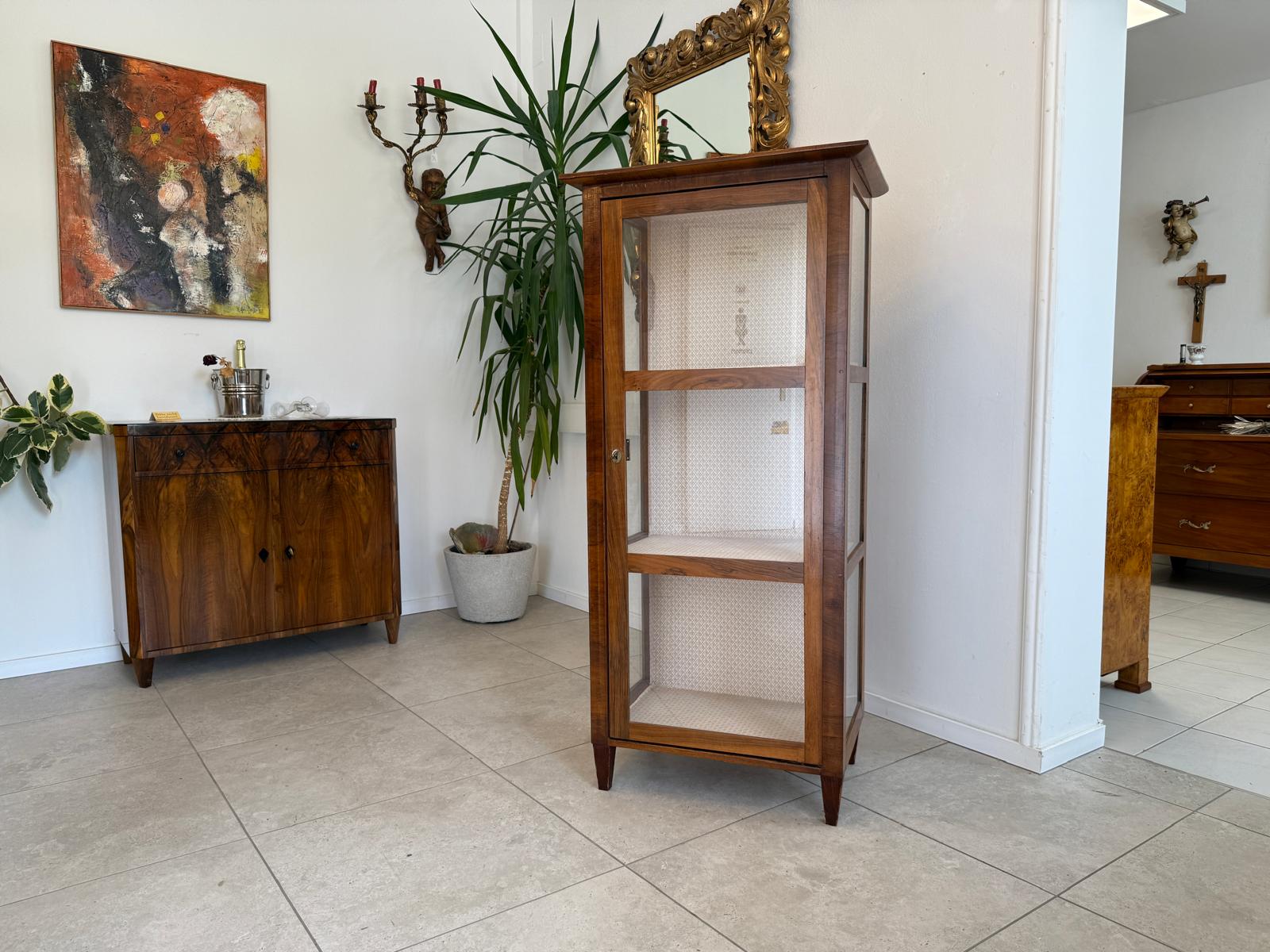 Stilvitrine Biedermeier Glasschrank Bücherschrank G1919