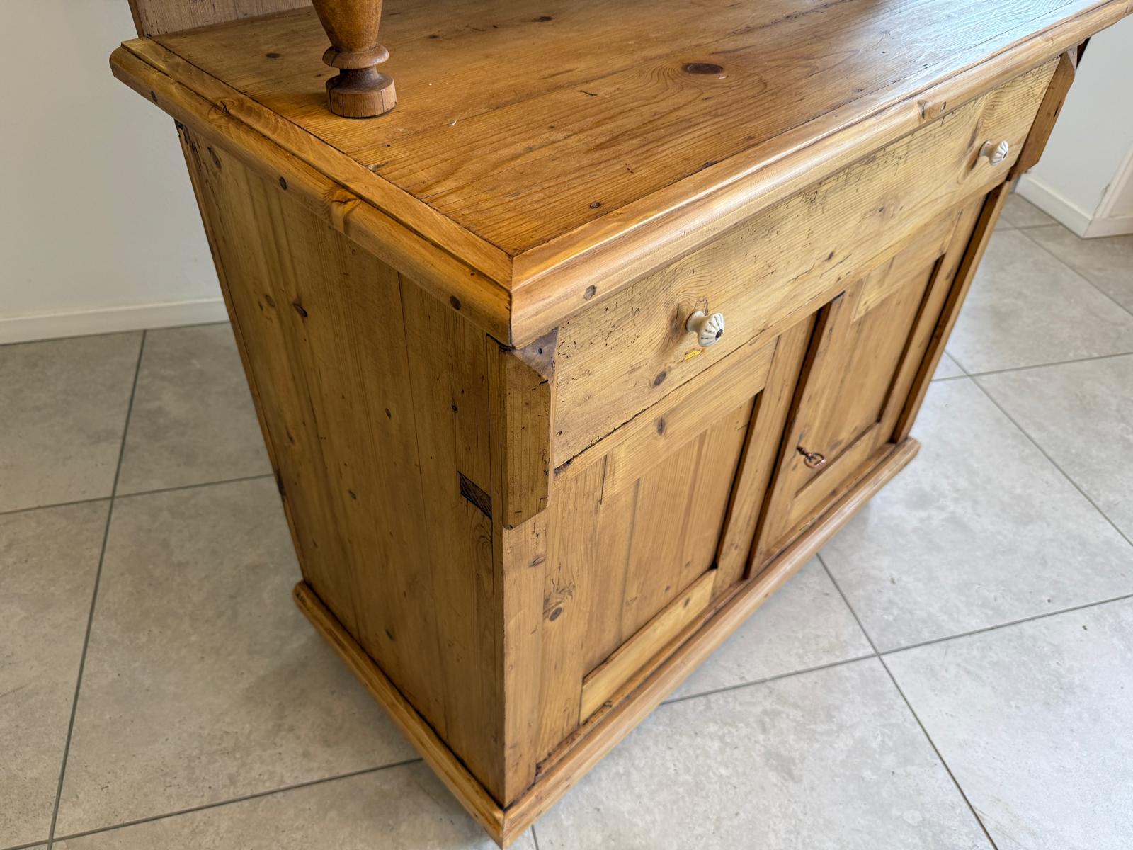 Jugendstil Küchenschrank Naturholz Fichtenholz Kredenz UrigG2137