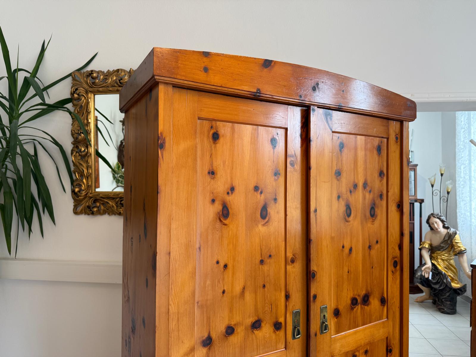 Zirbenholz Schrank Kasten Bauerschrank Kleiderkasten Bauernkasten G1883