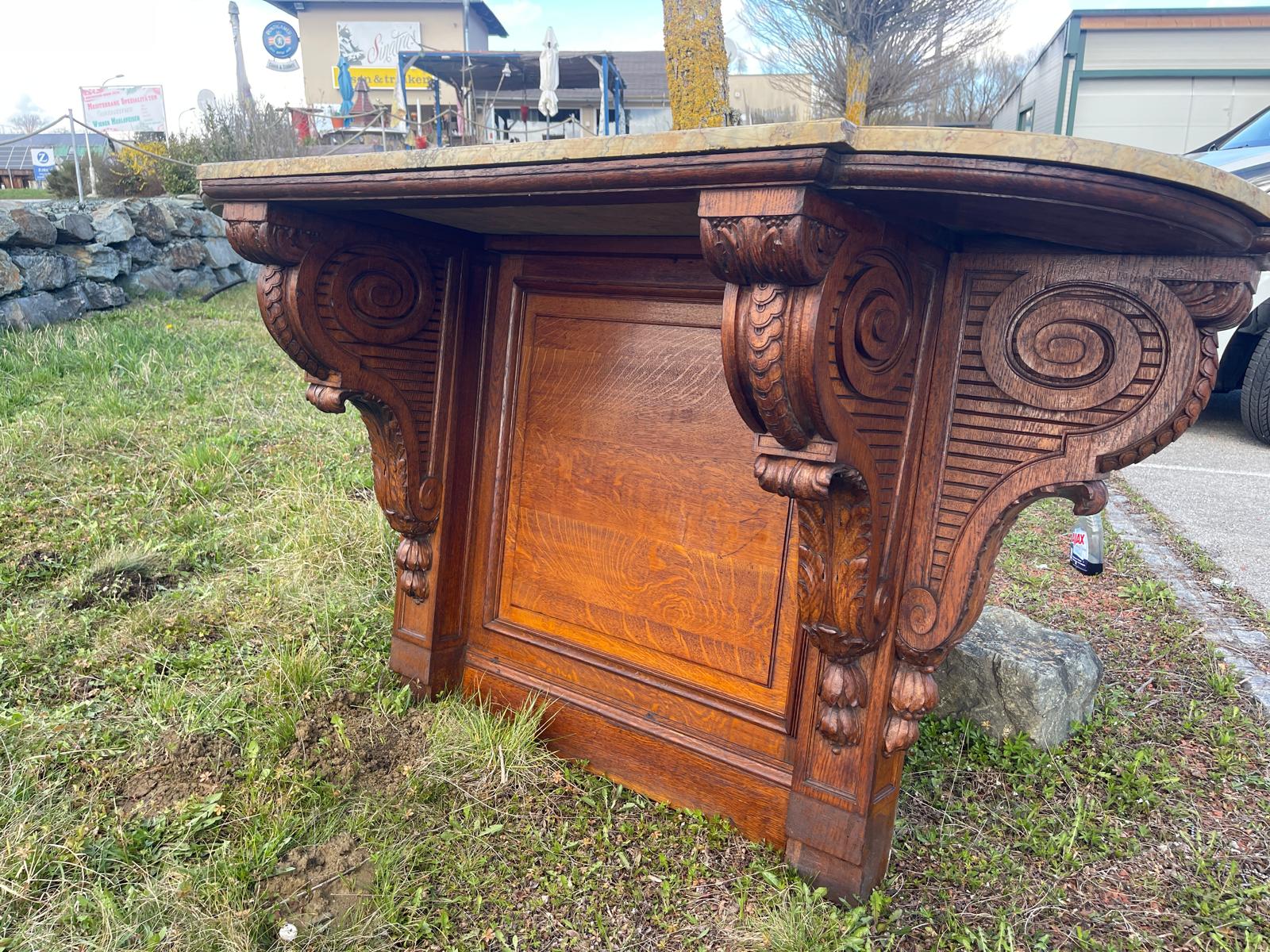 Originale Grosse Historismus Konsole Konsule Podest Antiquität G1355