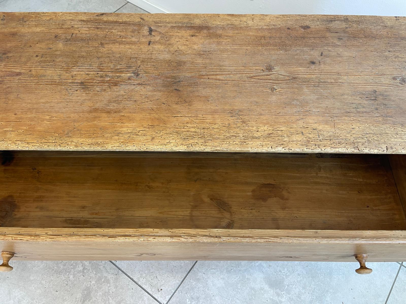Biedermeier 2 Laden Kommode Antiquität Naturholschrank Bauernmöbel antik G1624
