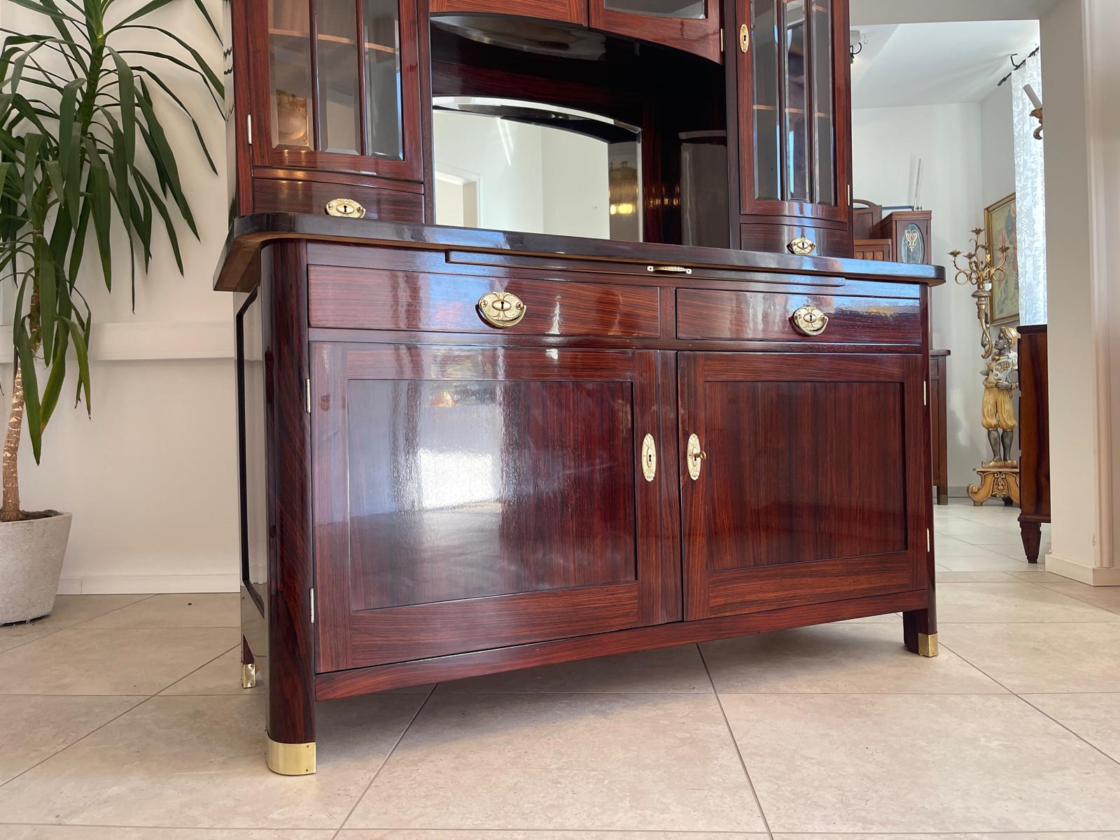 Sale Restauriertes Jugendstil Designerbuffet Aufsatzbuffet Originalstück G1377