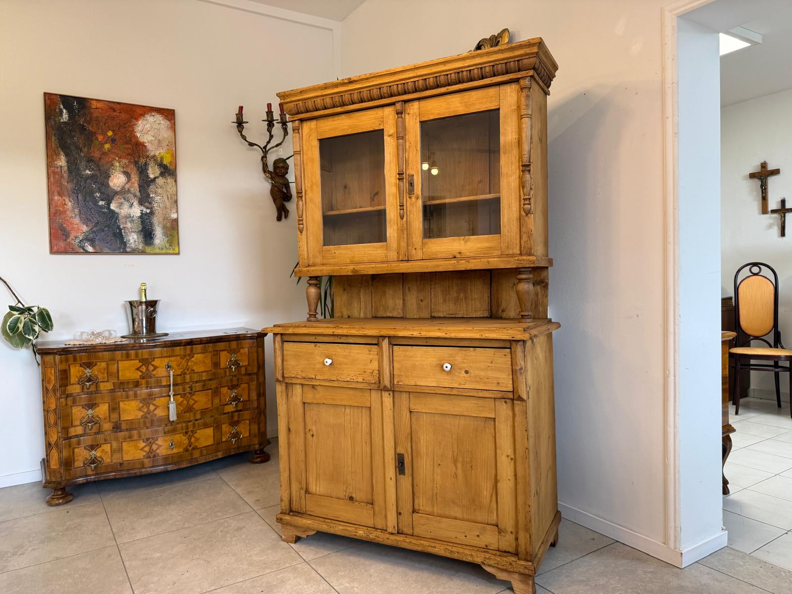 Gründerzeit Küchenkredenz Bauernschrank Bauernkredenz D2633