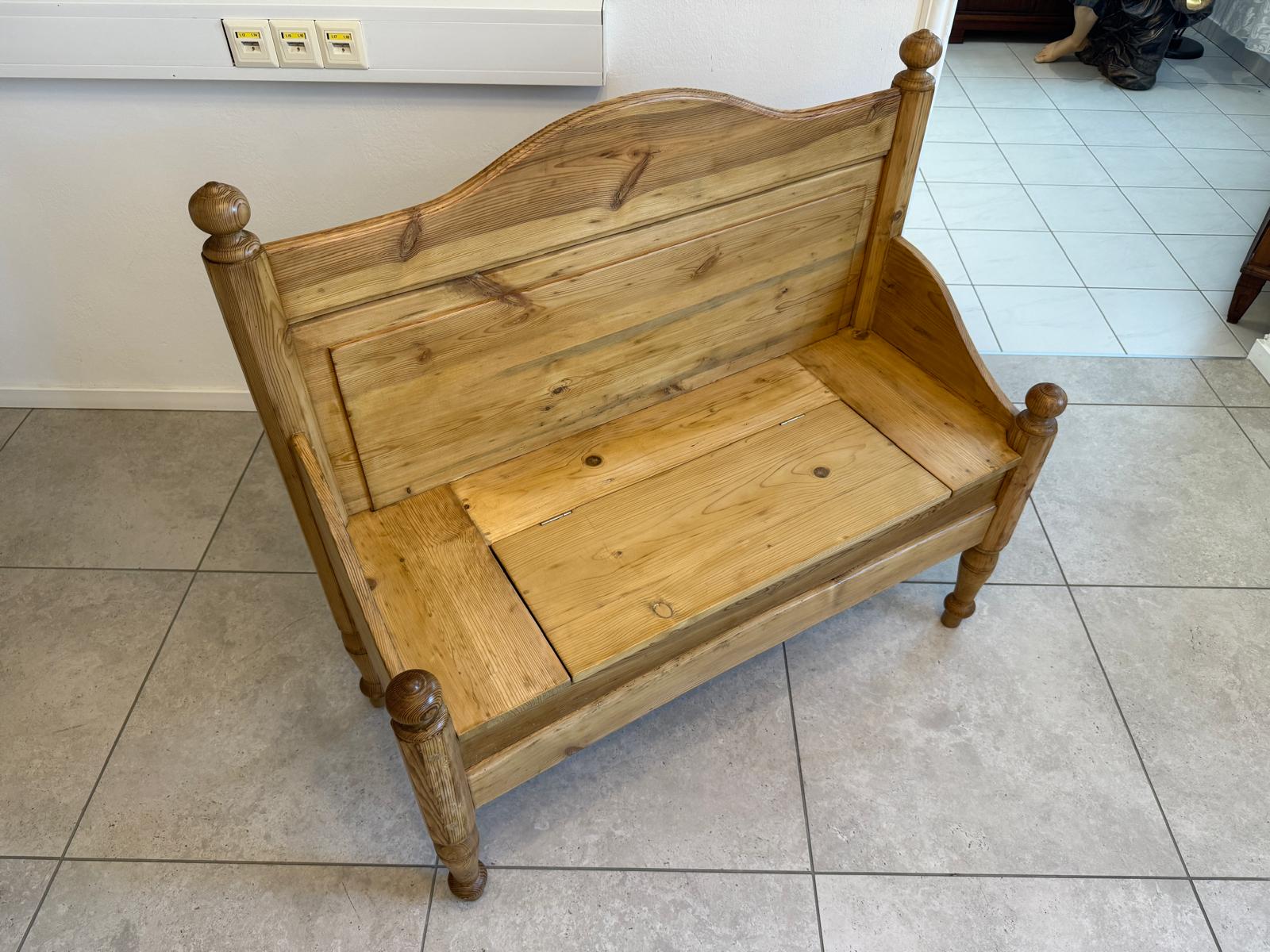 Zierliche Gründerzeit Bank Bankerl Sitzbank Holzbankerl  G1928