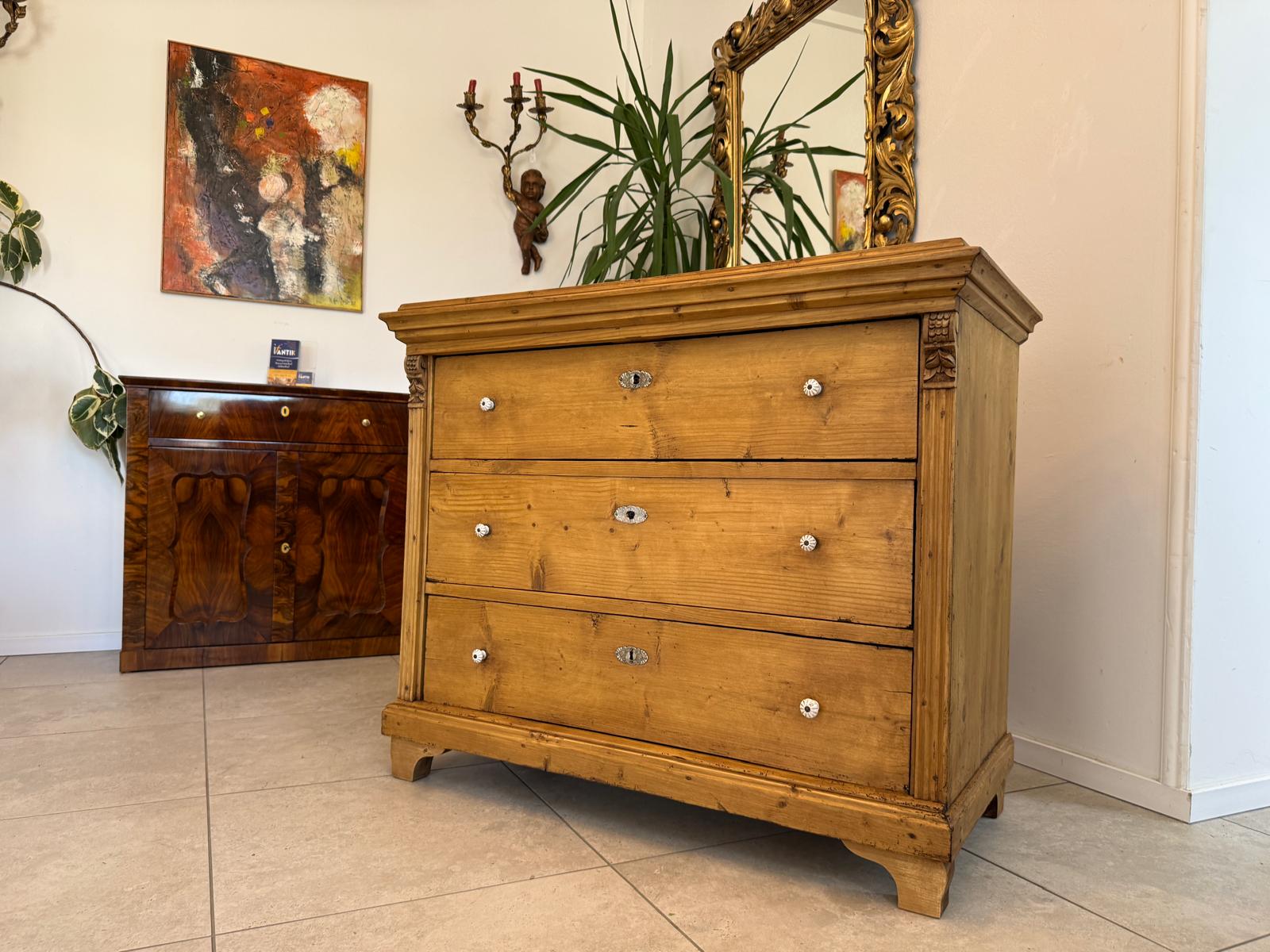 Restaurierte Biedermeier Kommode 3 Ladenkommode Antik ifantik D2485