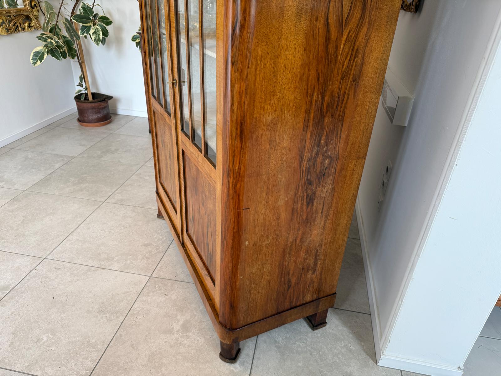 Originale Biedermeier Vitrine Bücherschrank Glasschrank G2102