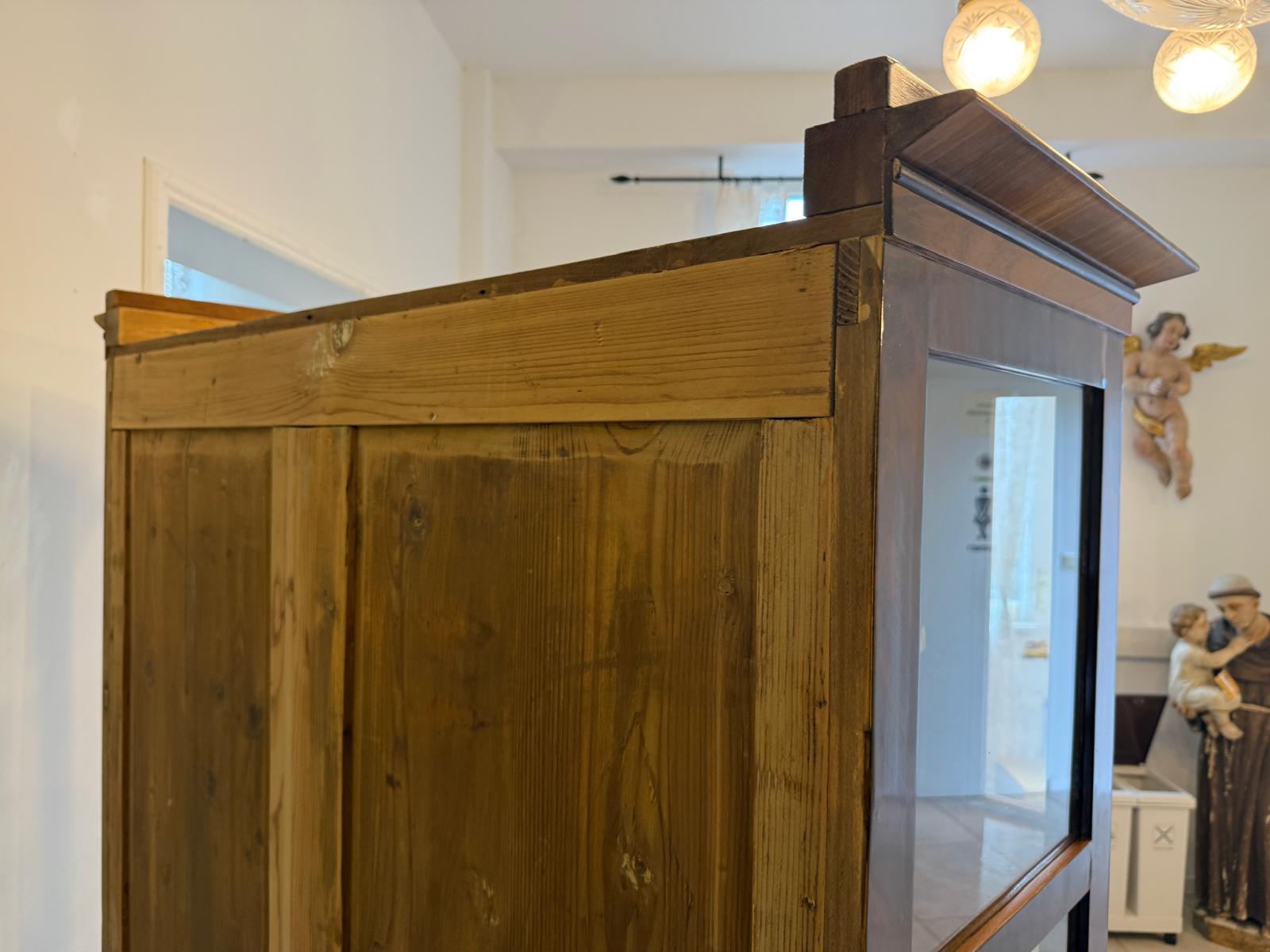 SALE Restaurierte Biedermeier Vitrine Bücherschrank ANTIQUITÄT G2084