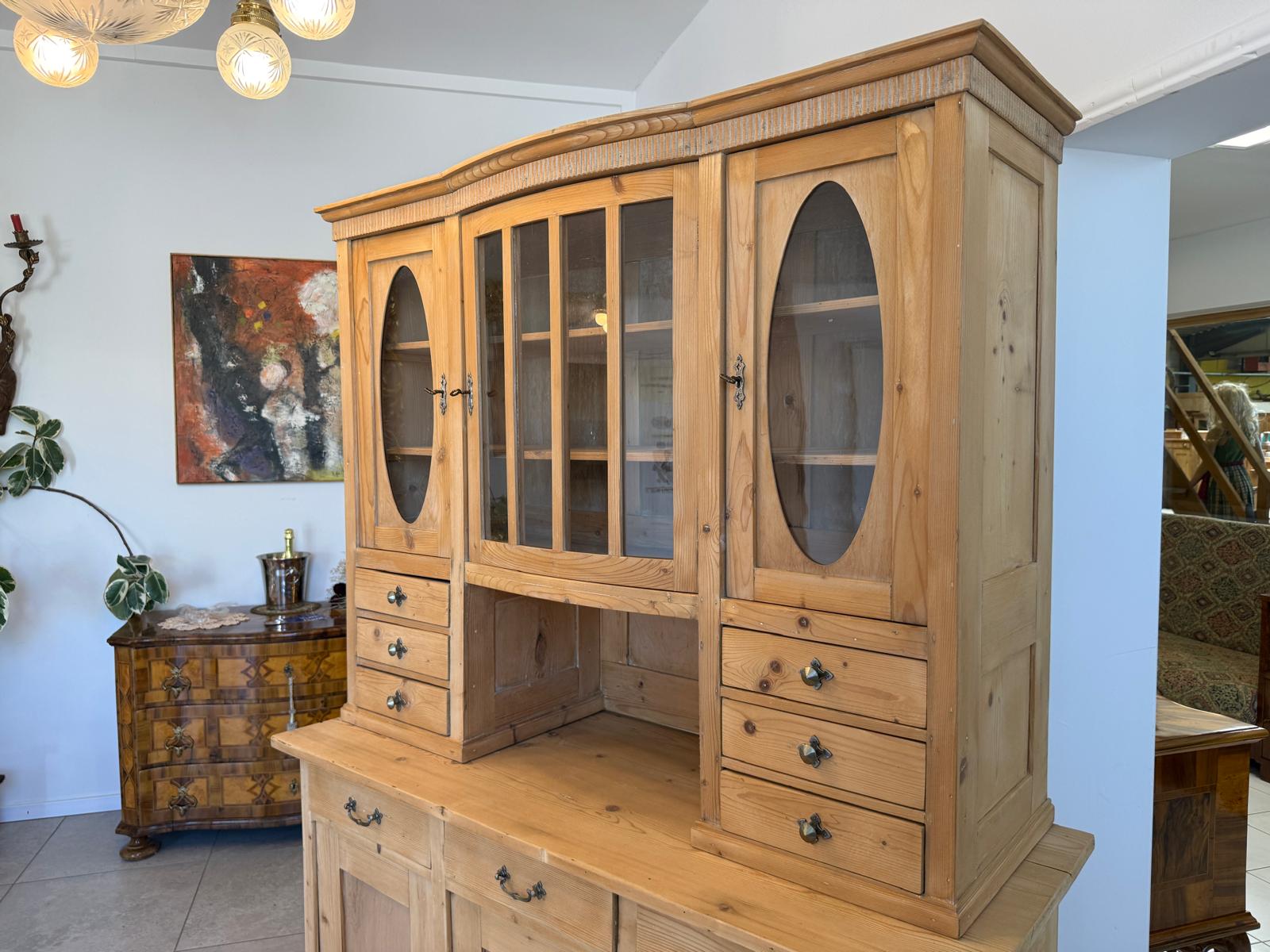 Jugendstil Küchenkredenz Weichholz Unikat Bauernkredenz D2643