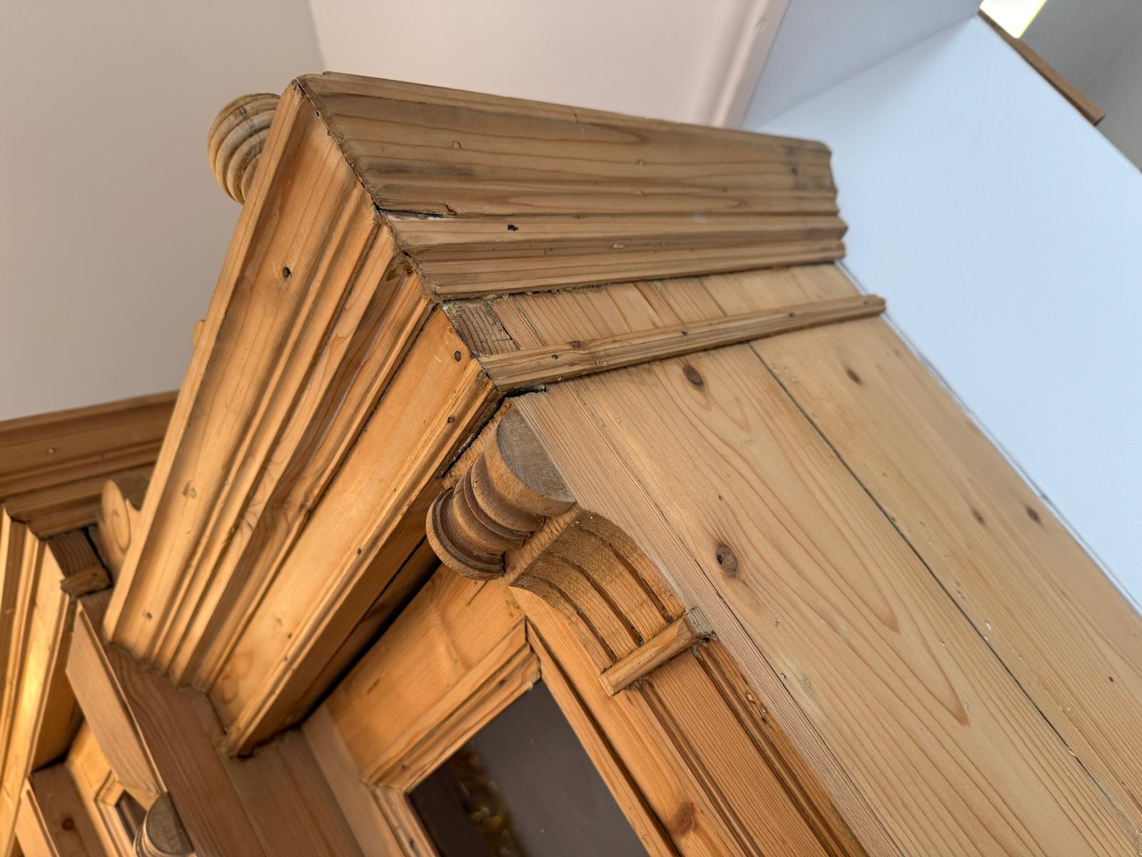 Gründerzeit Naturholschrank Küchenbuffet Küchenschrank Küchenkredenz D1032