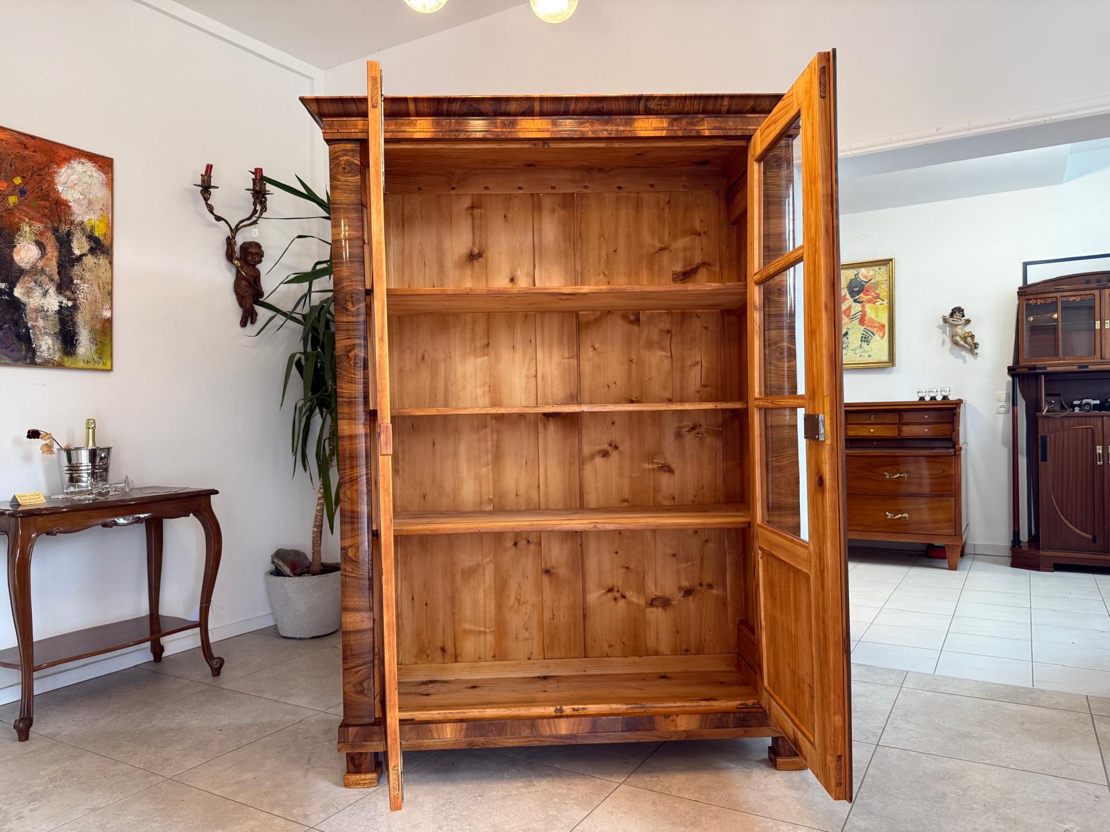 SALE Biedermeier Vitrine Bücherschrank Sammlervitrine Sammlerschrank Antiquität G1817