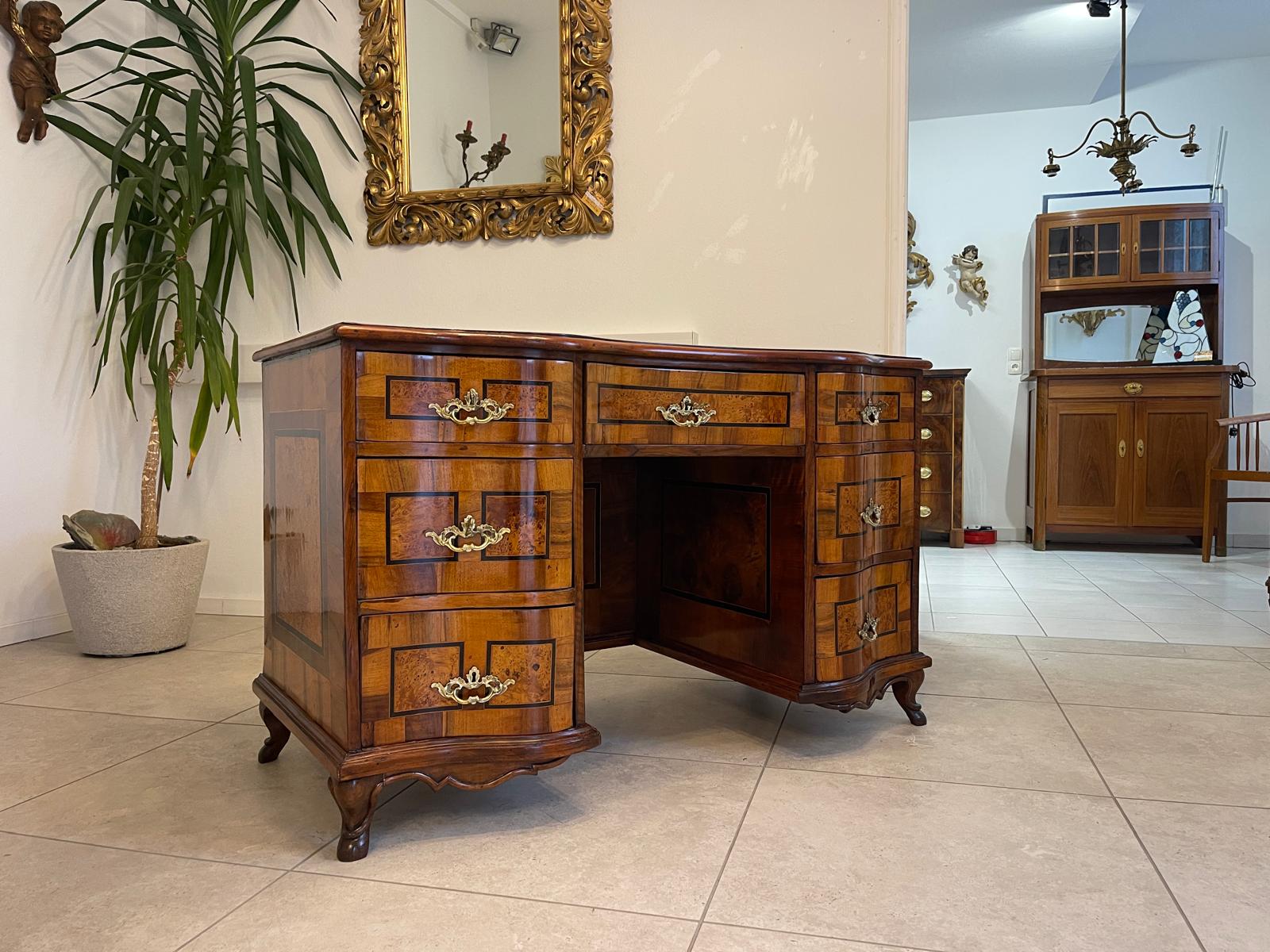 Restaurierter Barock Sekretär Damenschreibtisch Antiquität G1065