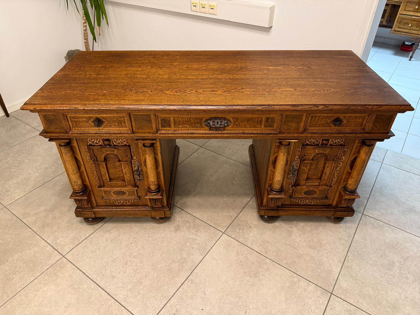 Spätrenaissance Sekretär Schreibtisch Herrenschreibtisch Original Antiquität G2209
