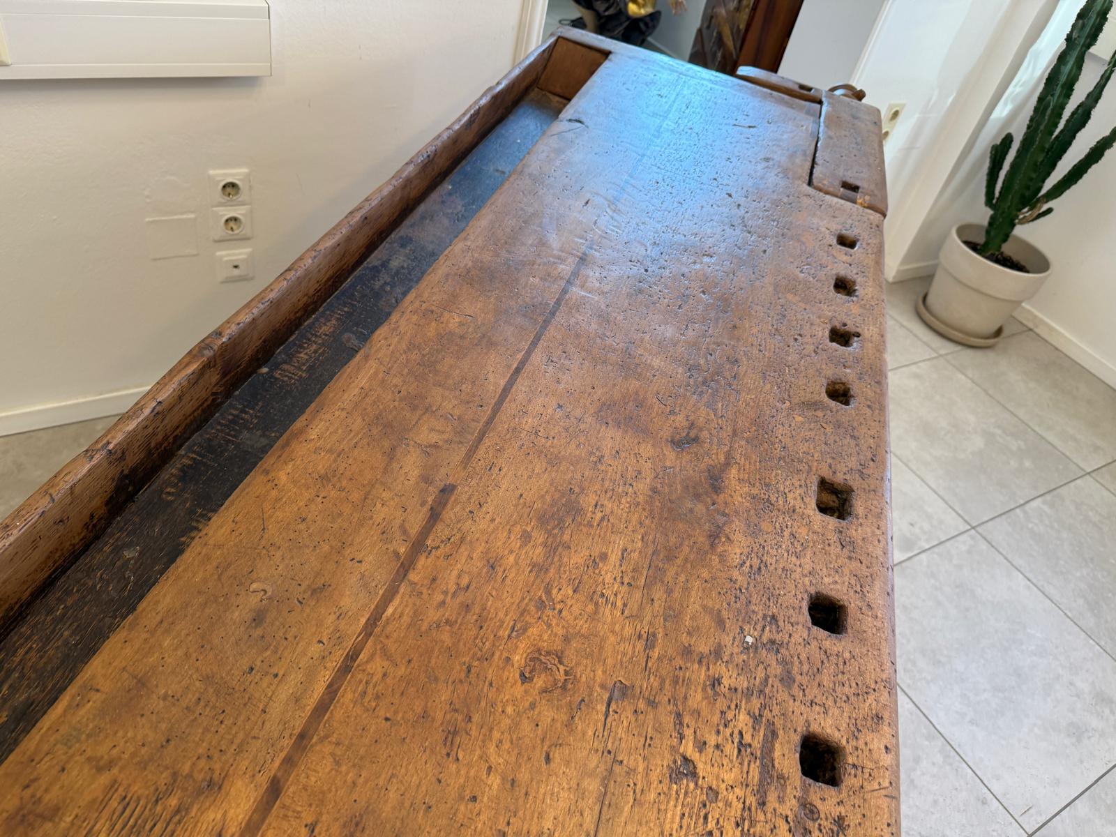 Urige Hobelbank Werkbank Pult Tresen Ladenschrank G2184