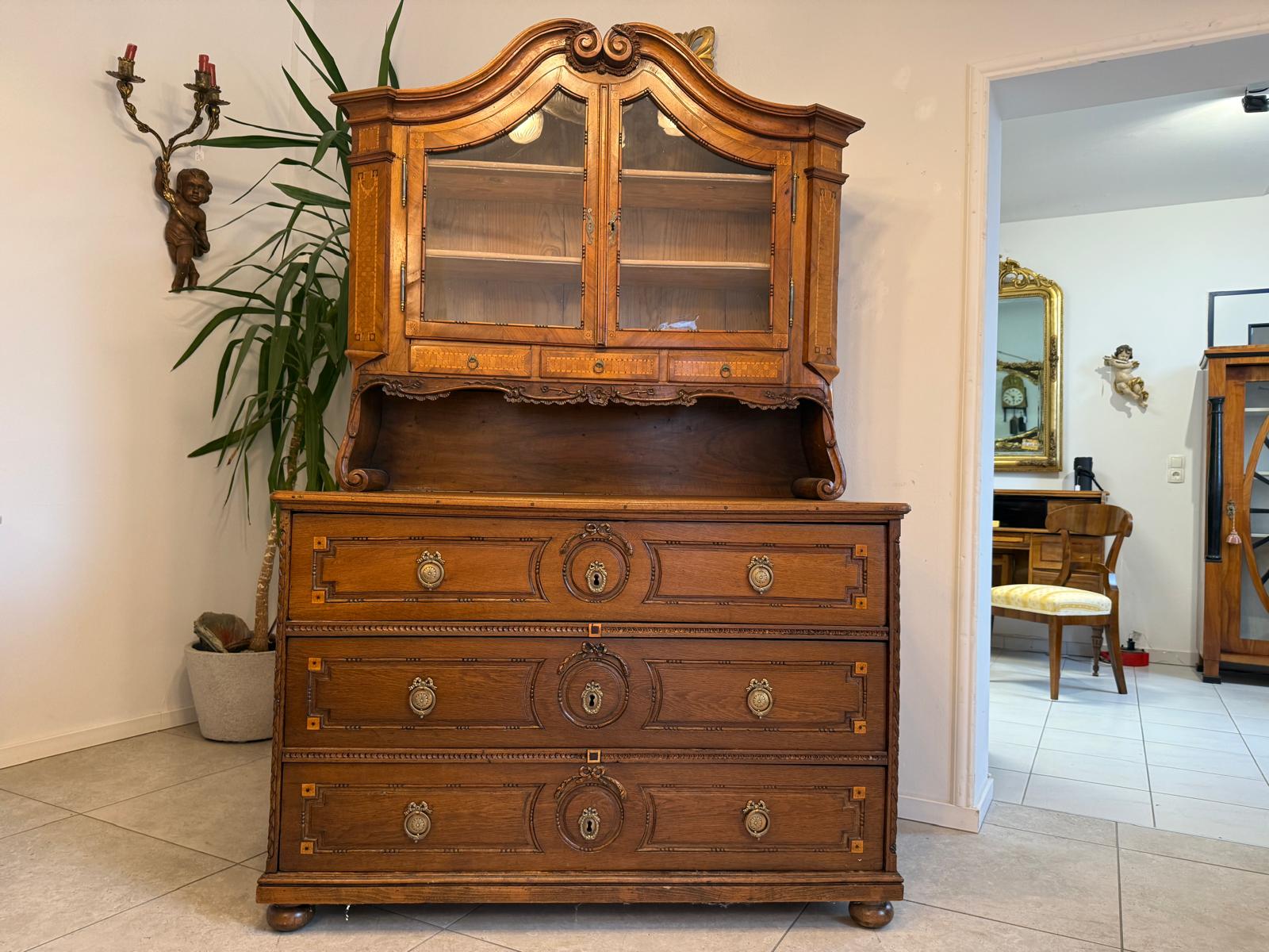 Originaler Josefinischer Aufsatzsekretär Aufsatzkommode Antiquität G2371