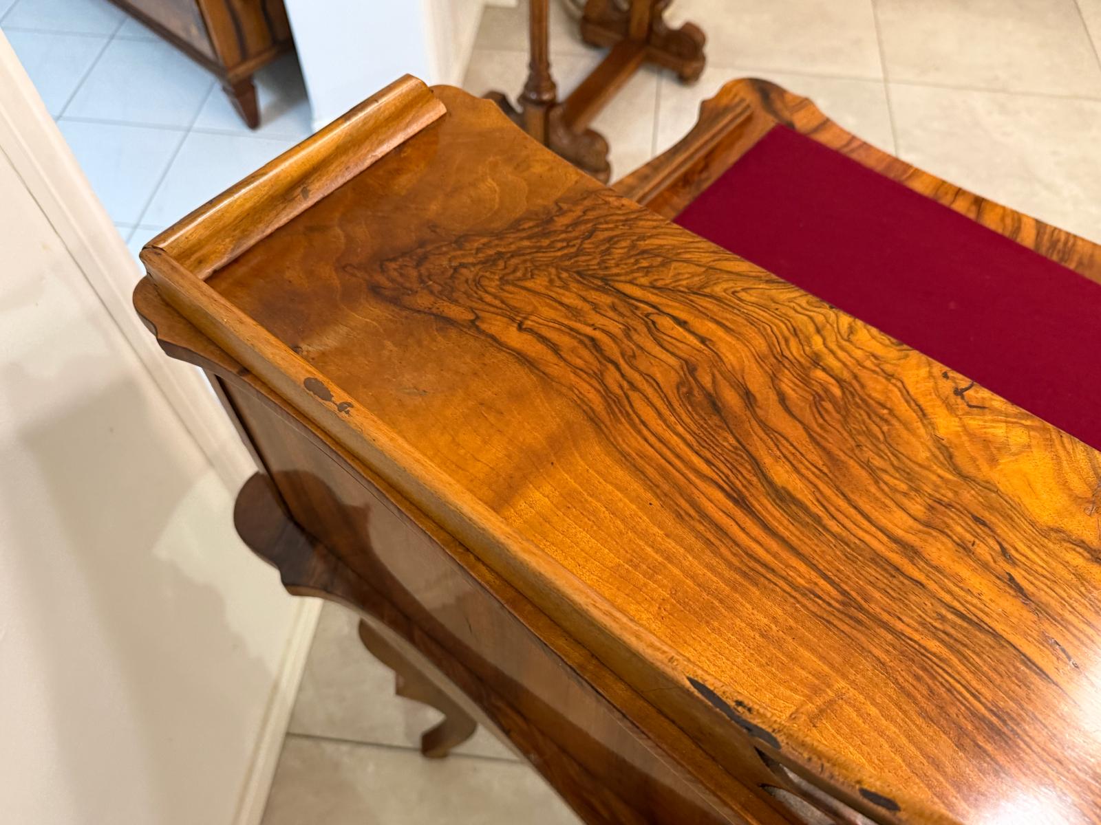 Spätbiedermeier Damen Sekretär Schreibtisch Nussholz G2261