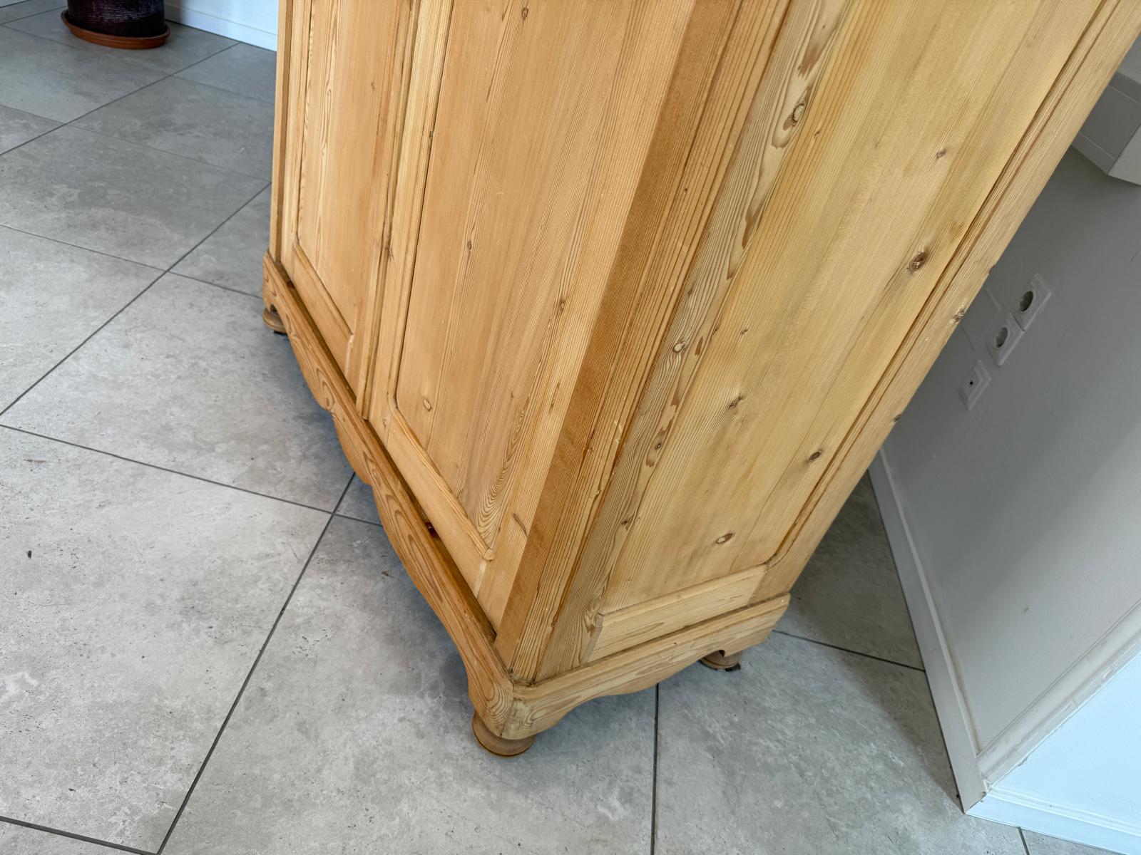 Originaler Gründerzeit Biedermeier Bauernschrank Naturholzschrank G2063