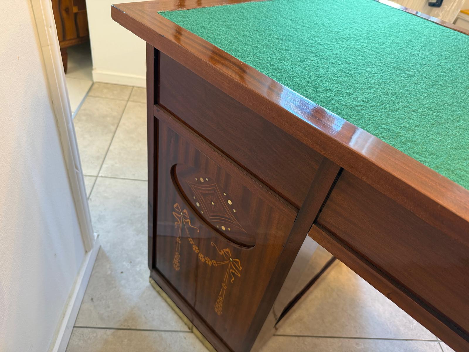 Originaler Jugendstil Schreibtisch Sekretär Freisteher Antiquität D1216