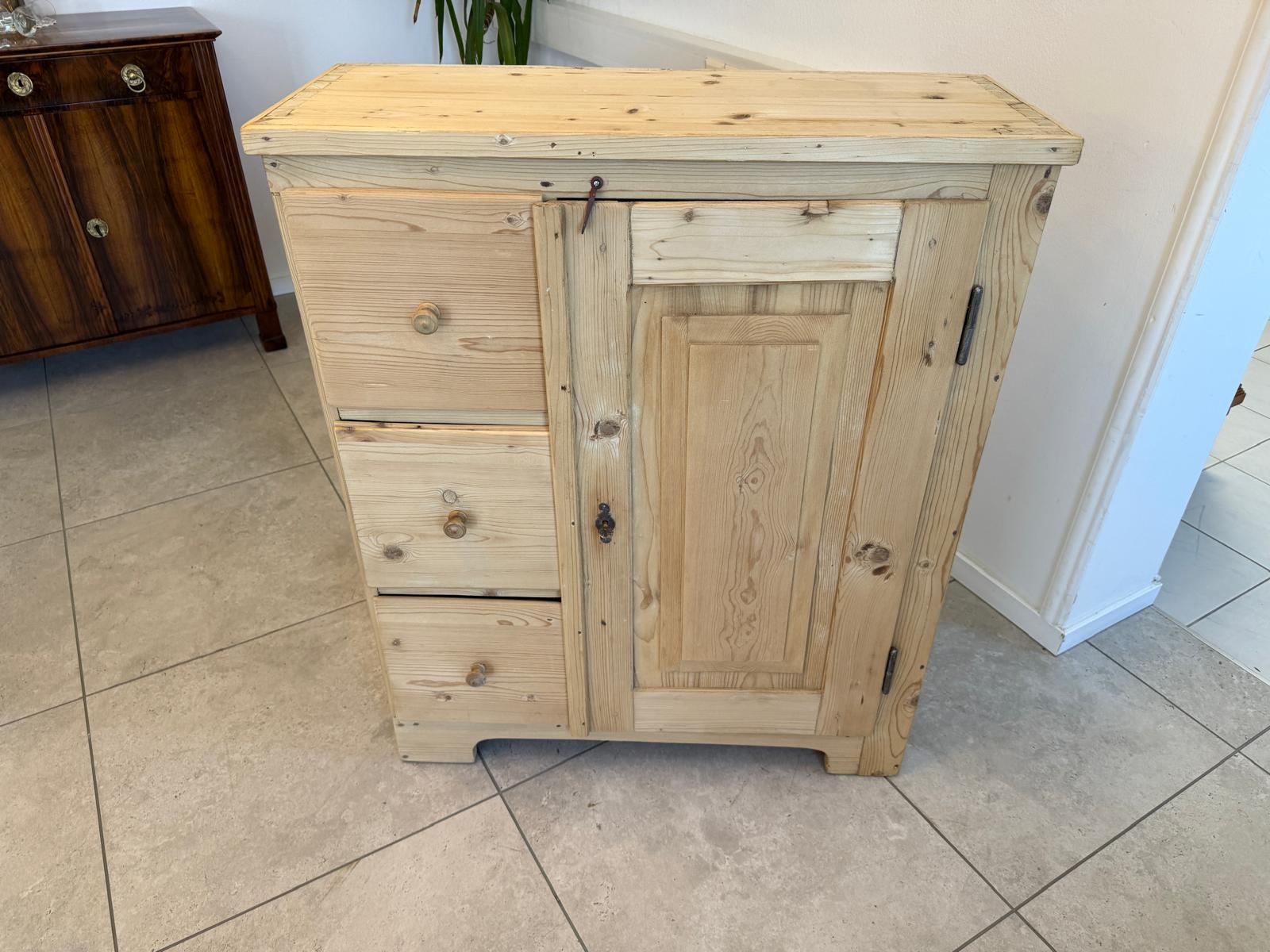 Alter Biedermeier Brotschrank Almerschrank Vorratskasten Bauernschrank Kasten G2093