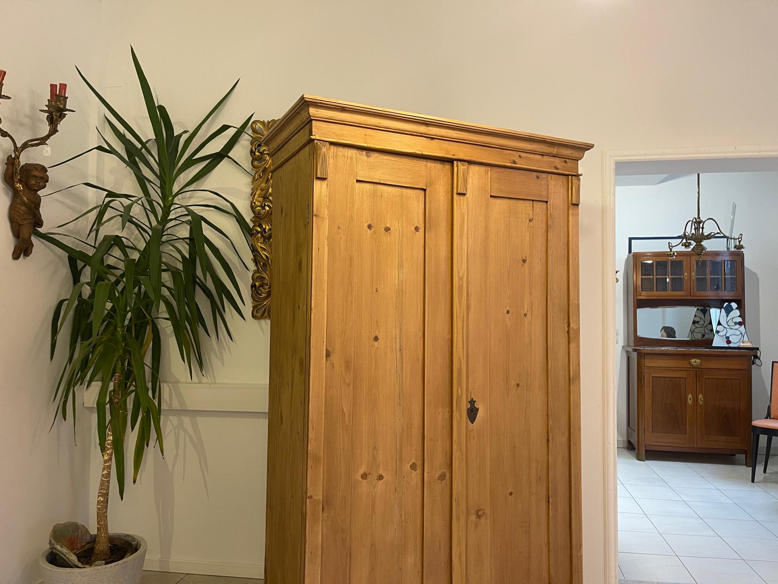 Jugendstil Bauernschrank Naturholzschrank A5135