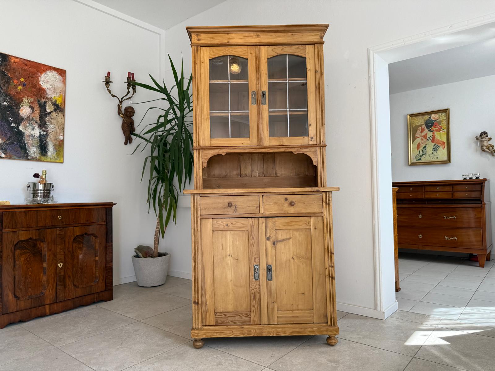 Restaurierte Jugendstil Küchenbuffet Küchenschrank Küchenkredenz Antik G1856