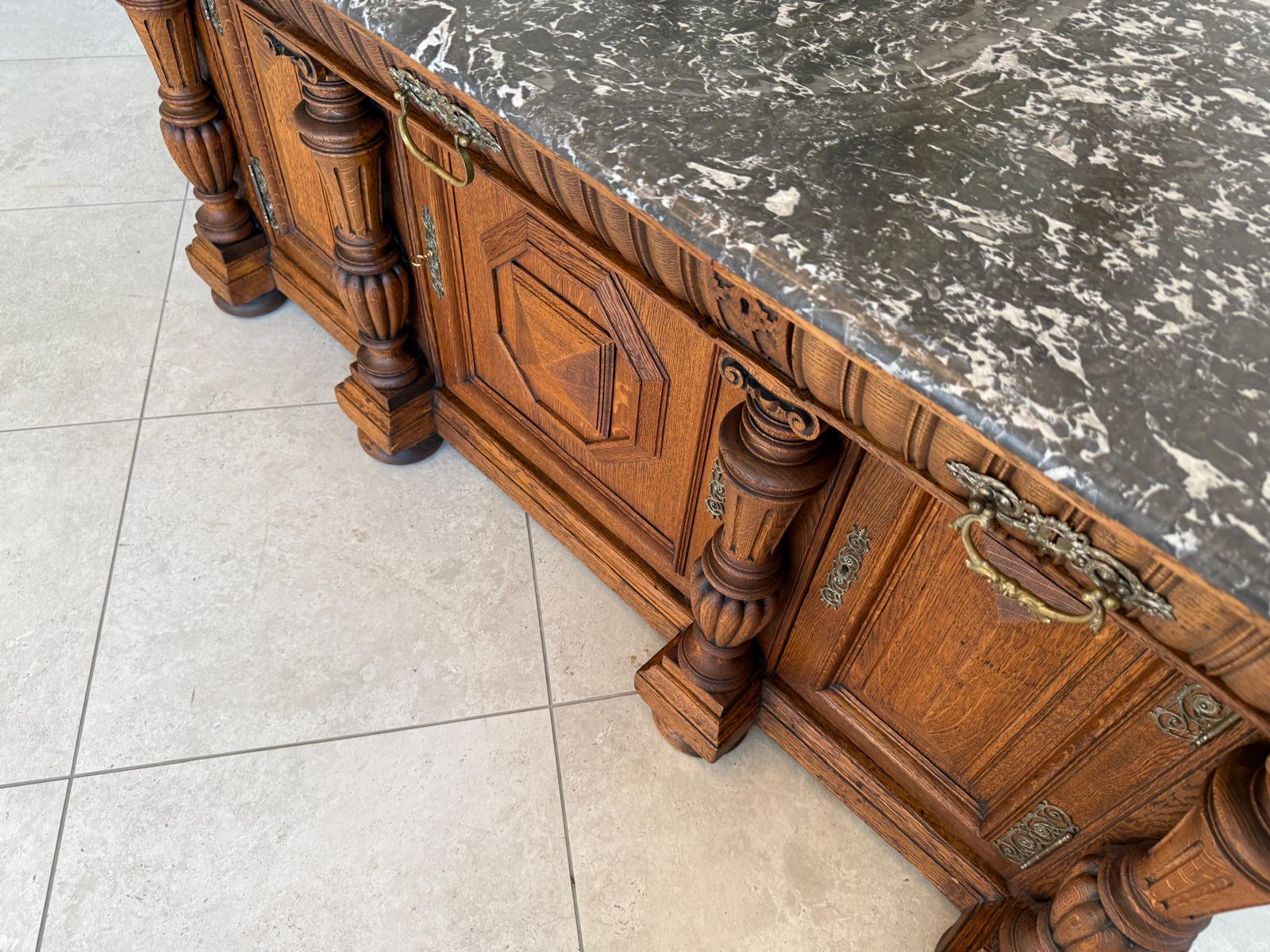 Sale Säulenanrichte Gründerzeit Anrichte Schrank Antiquität G1774