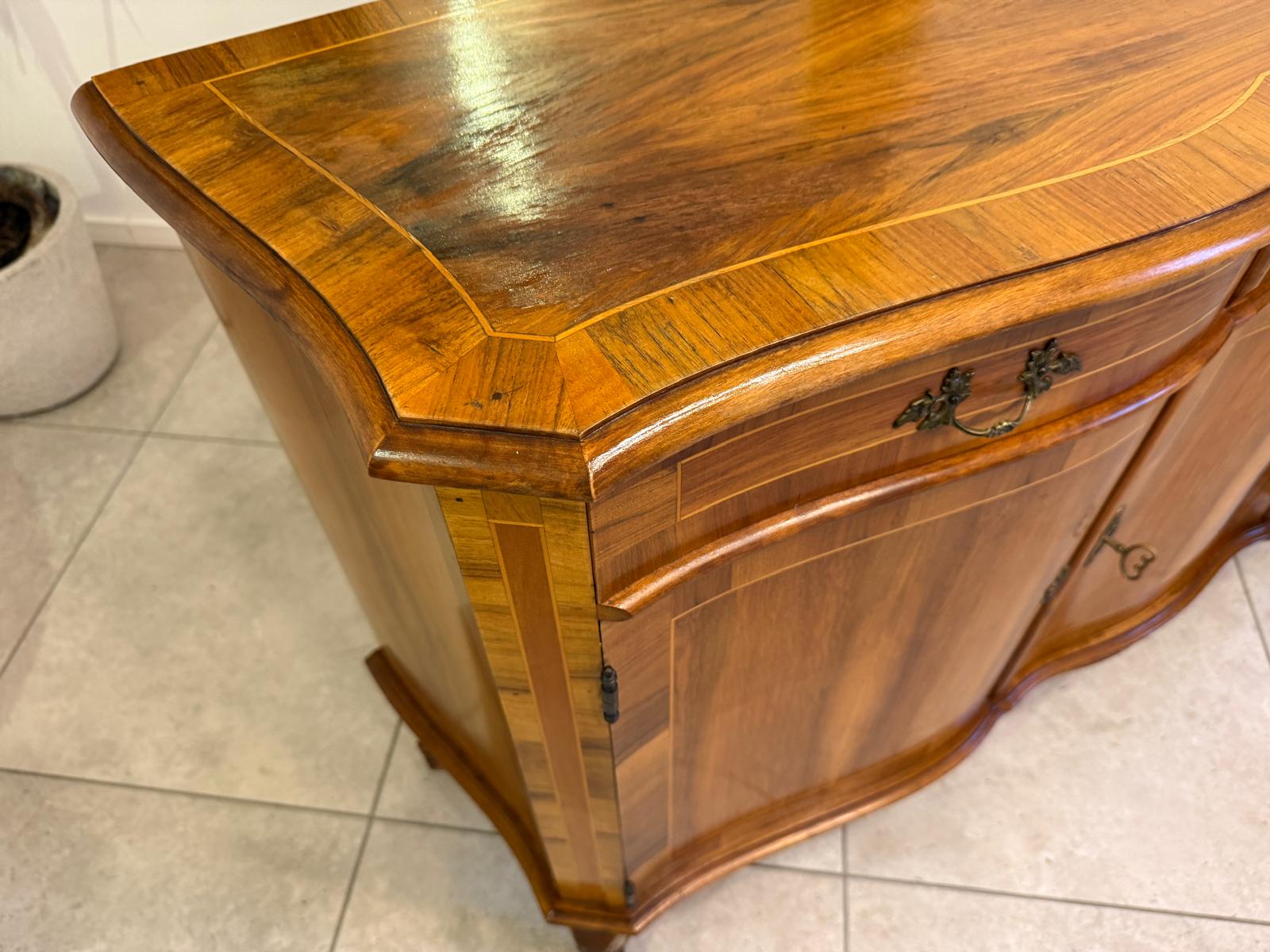 Prächtige Barocke Anrichte Kommode Theke Marketerien D1039