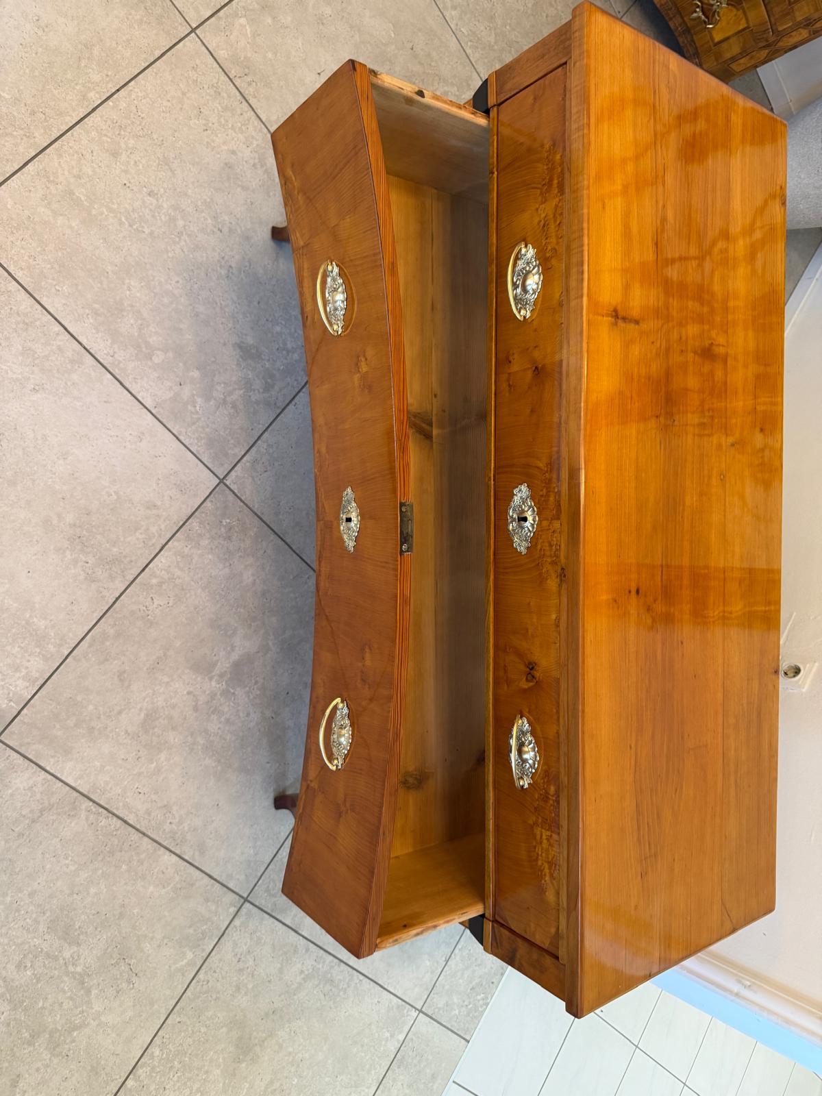 Restaurierte Empire / Biedermeier Kommode 3 Ladenkommode D2603